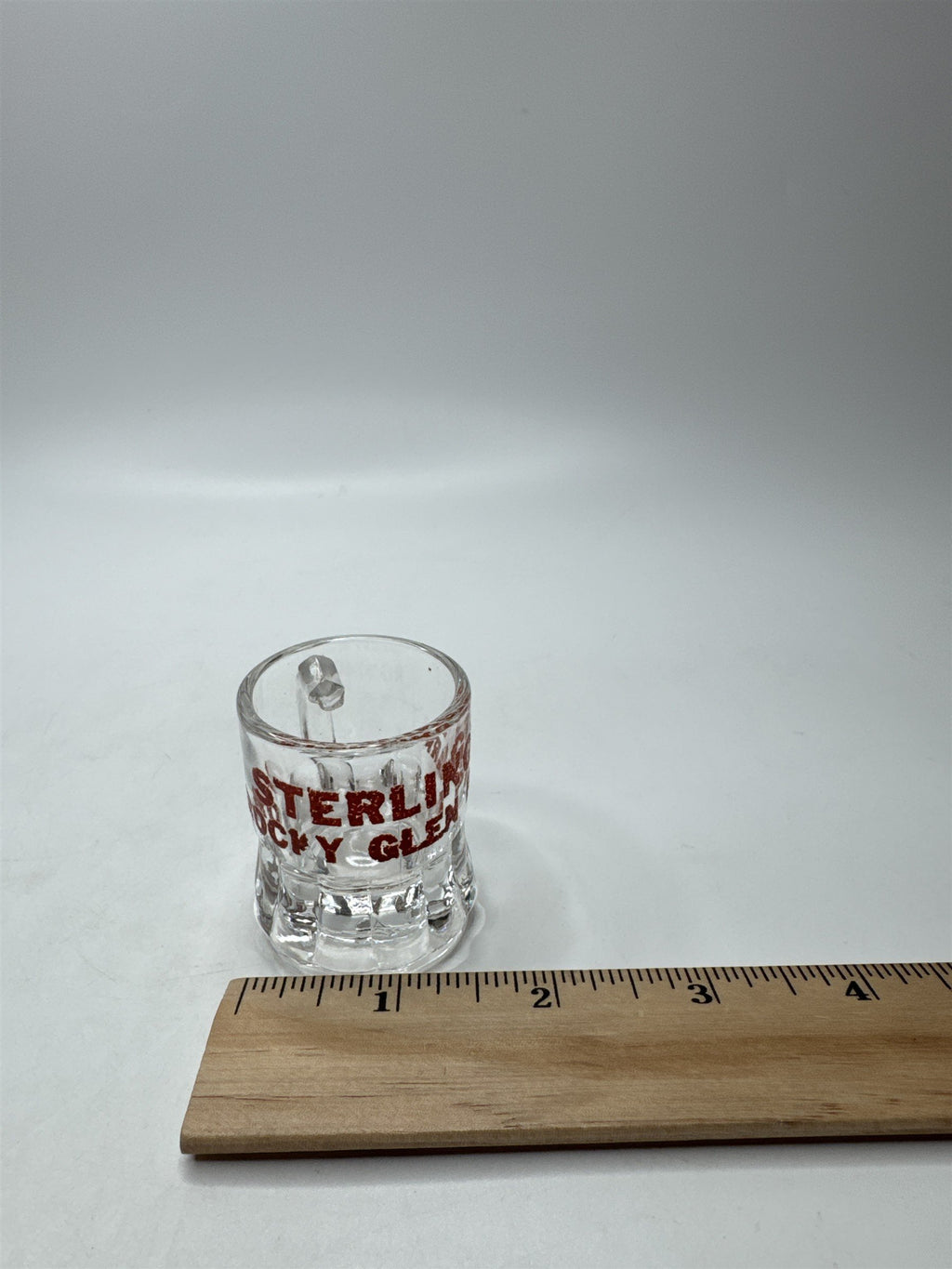 Vintage Sterling's Rocky Glen Park Shot Glass Pennsylvania PA Souvenir Collectib