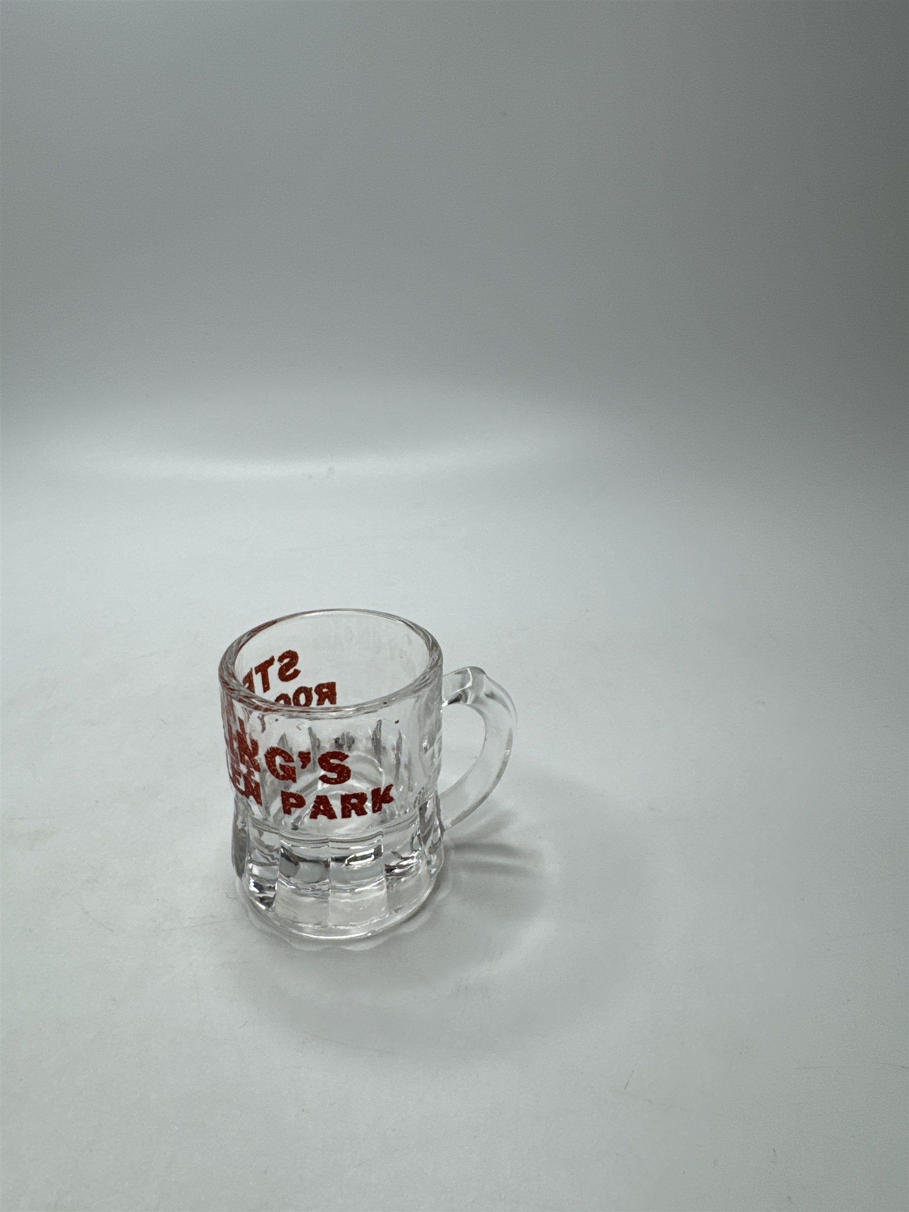 Vintage Sterling's Rocky Glen Park Shot Glass Pennsylvania PA Souvenir Collectib