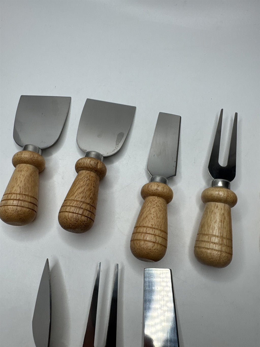 8pc Mini Small Cheese Board Serving Utensil Set Cutlery Stainless Steel