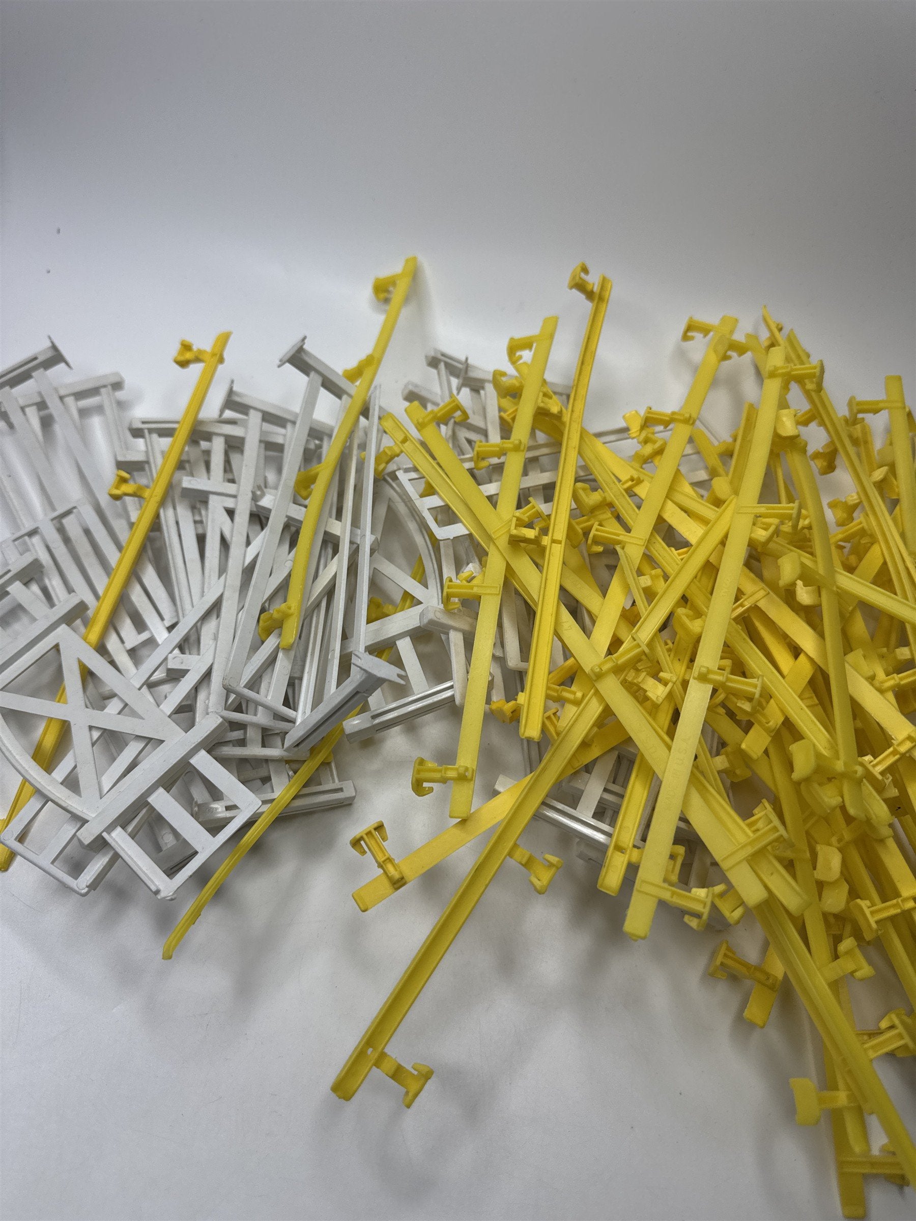 Vintage Plasticville USA Model Train Fence Parts & Tracks O/S Scale Lot Hobby