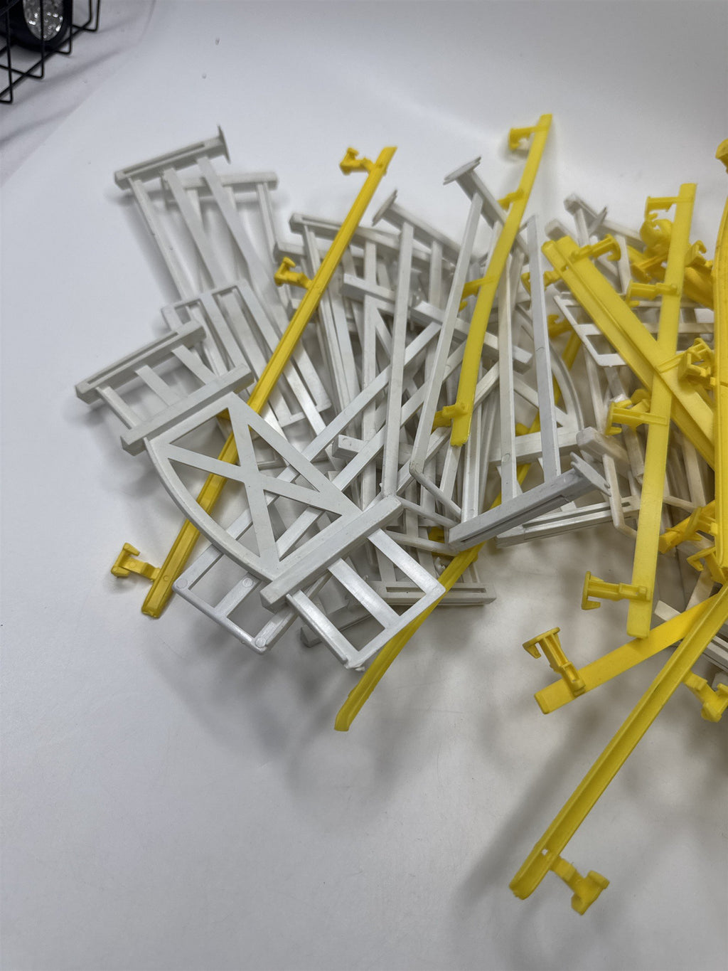 Vintage Plasticville USA Model Train Fence Parts & Tracks O/S Scale Lot Hobby