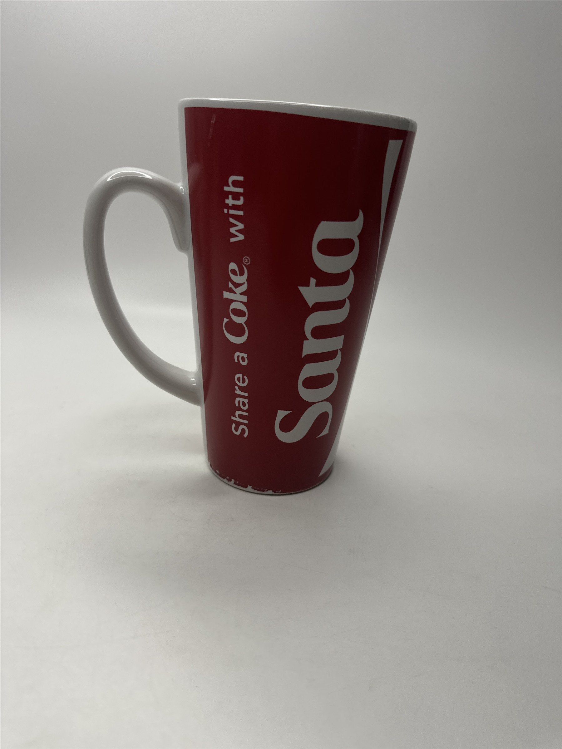 Coca-Cola Share a Coke with Santa Mug Soda Drink Coffee Cup Red Christmas 16oz