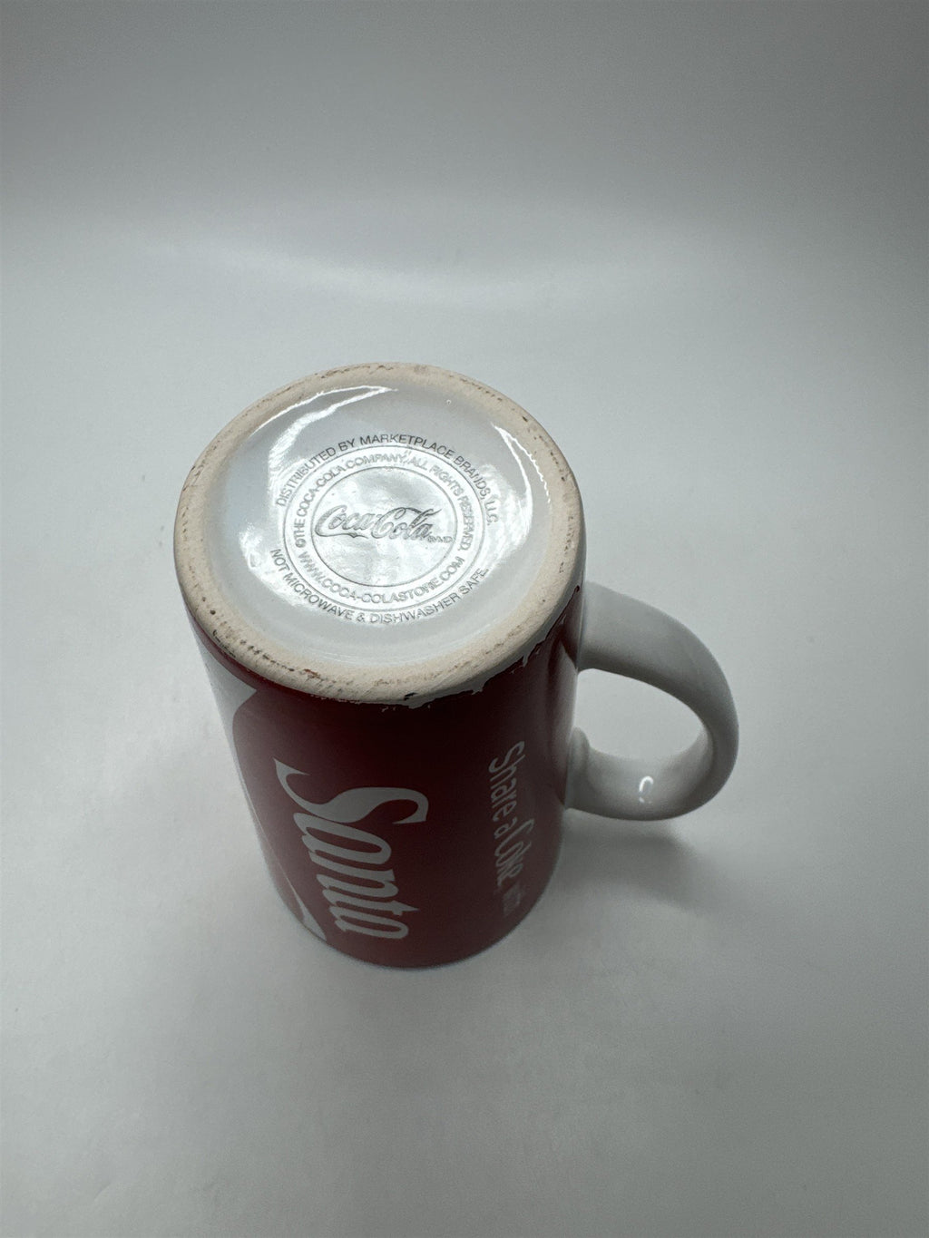 Coca-Cola Share a Coke with Santa Mug Soda Drink Coffee Cup Red Christmas 16oz