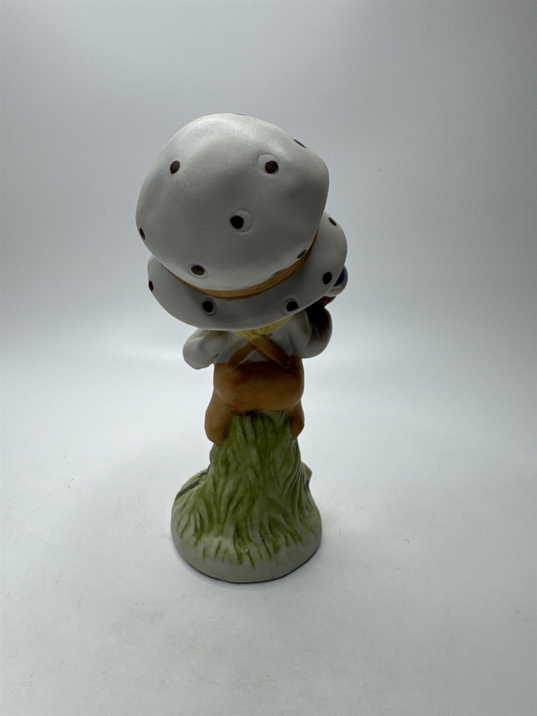 Homco Home Interiors Figurine Girl with Bonnet and Raggedy Ann Doll Flowers
