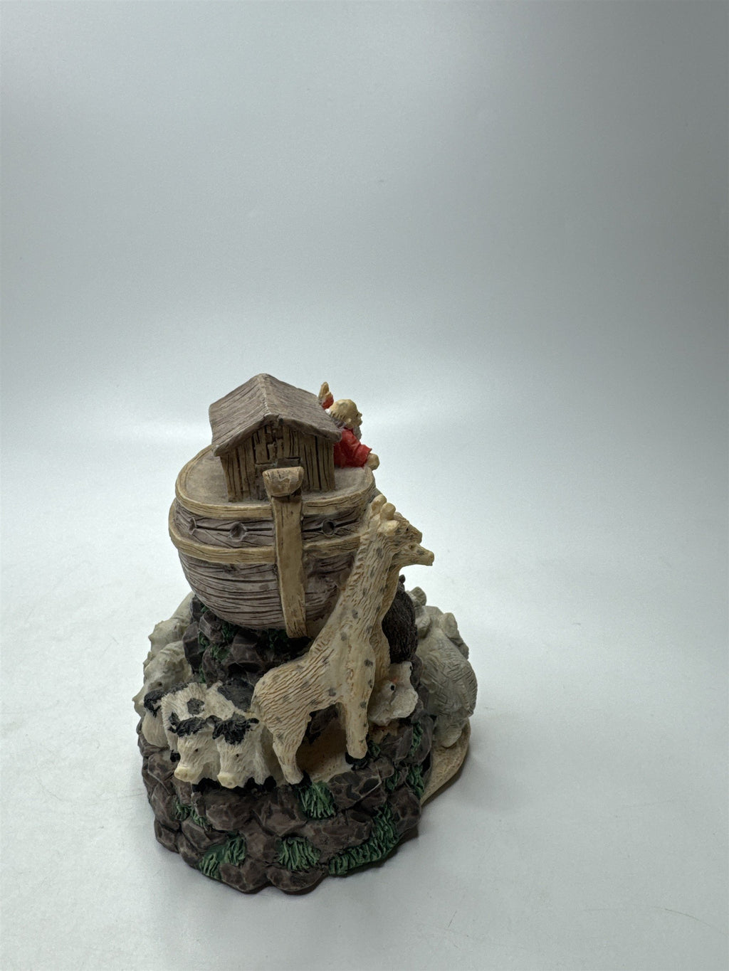 Noah's Ark Figurine /w Animals 4" Tall Bible Religious Christianity Decor