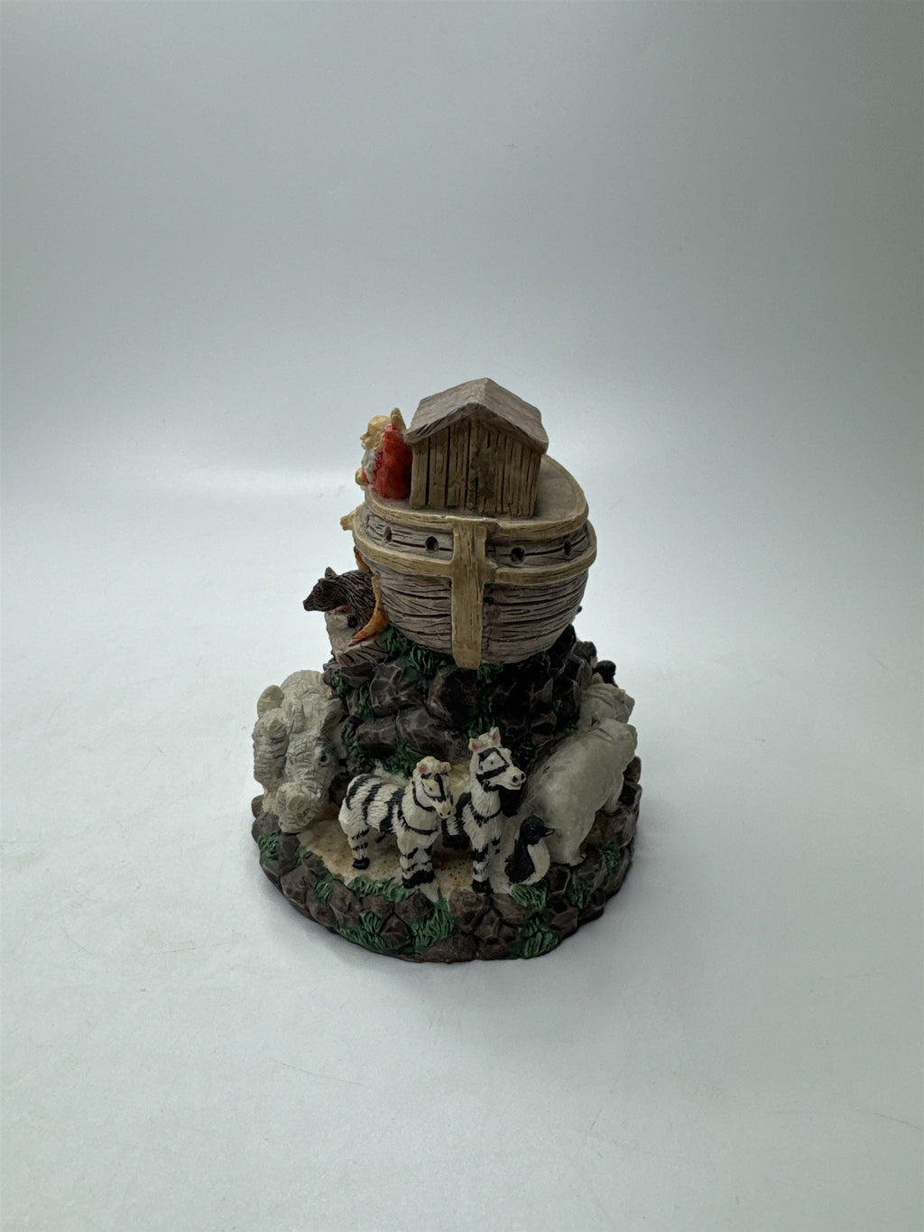Noah's Ark Figurine /w Animals 4" Tall Bible Religious Christianity Decor