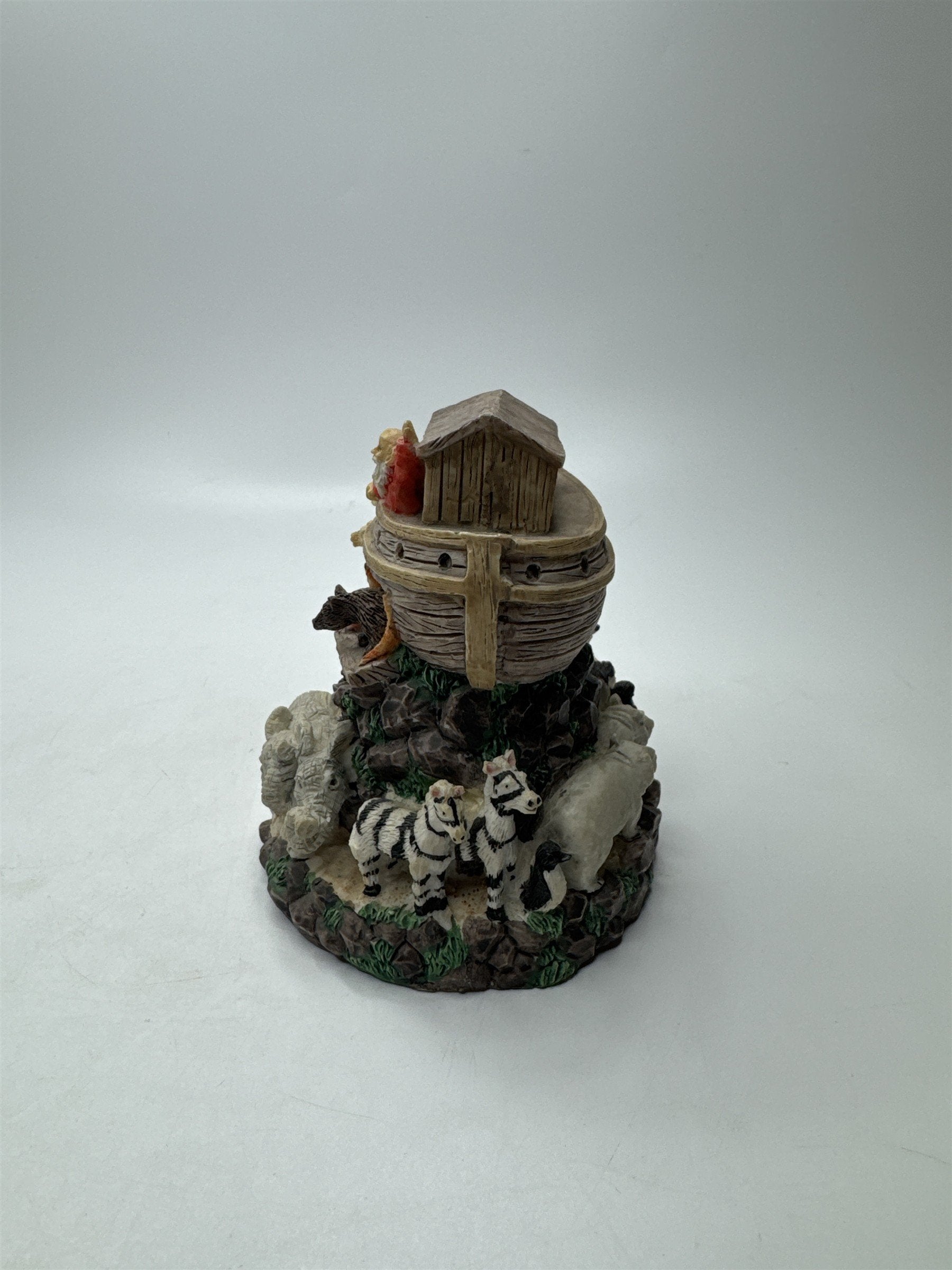 Noah's Ark Figurine /w Animals 4" Tall Bible Religious Christianity Decor