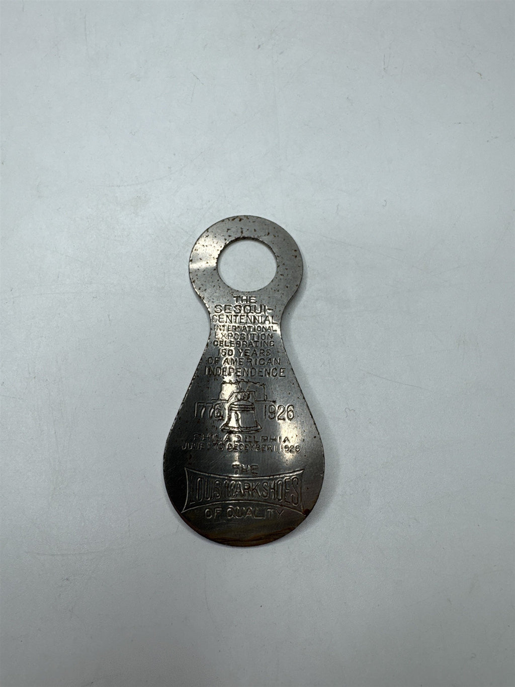 1926 Sesqui-Centennial Exposition Louis Mark Shoes Miniature Shoe Horn Antique