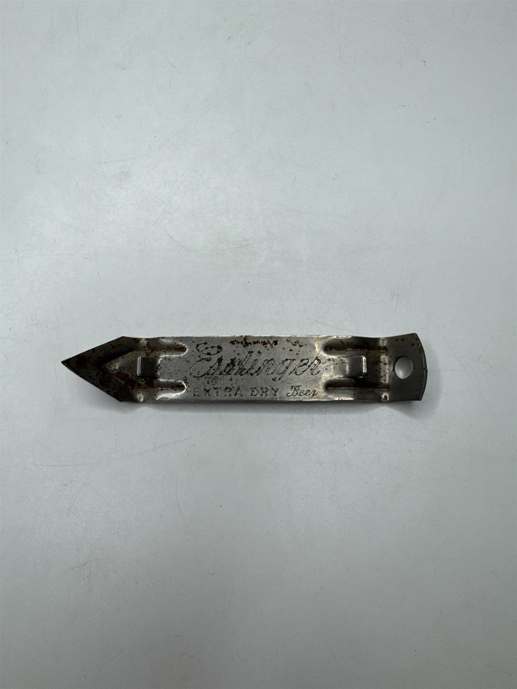 Vintage Esslinger Extra Dry Beer Bottle Opener Metal Antique Collectible Rust