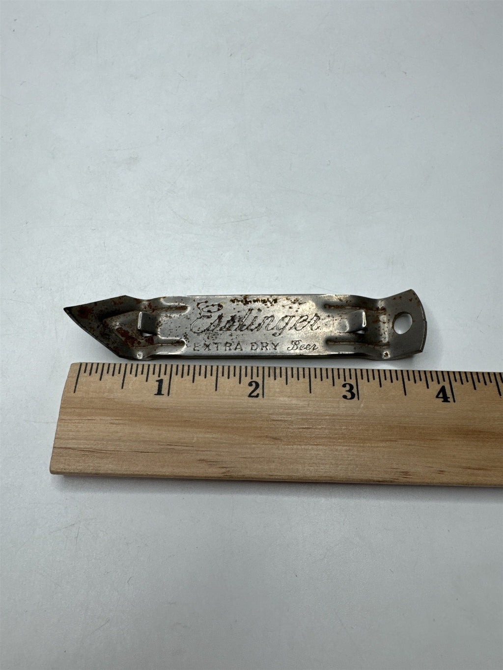 Vintage Esslinger Extra Dry Beer Bottle Opener Metal Antique Collectible Rust