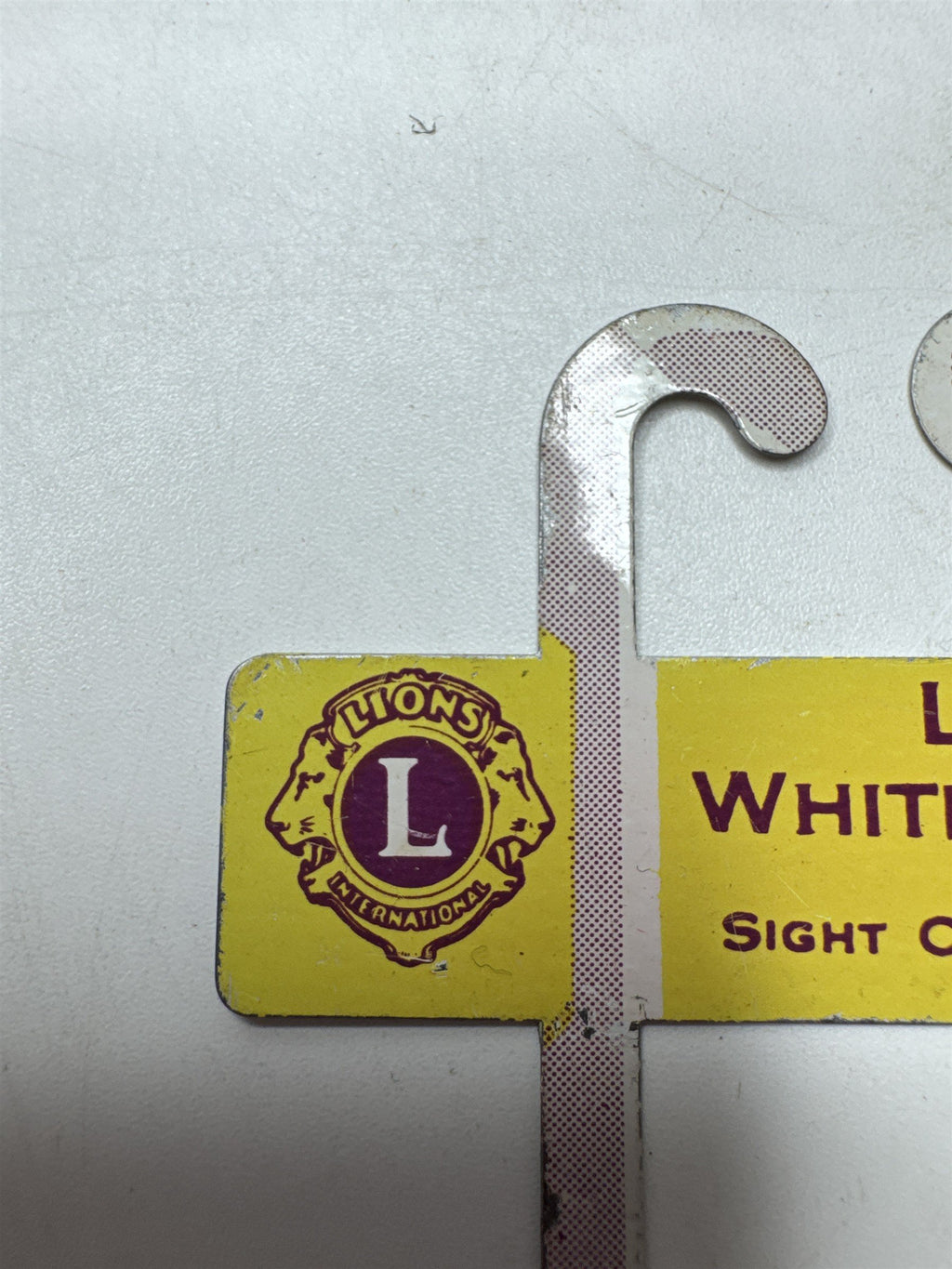 Vintage Lions International Lions White Cane Day Sight Conservation Day Pin
