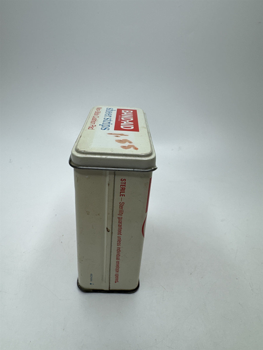 Vintage Band-Aid Tin Johnson & Johnson Sheer Strips Metal Empty Pharmacy Ad