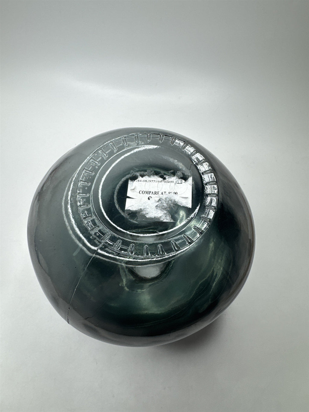 San Miguel Style Vase Recycled Glass Silver Bubble Round Glass Table Vase