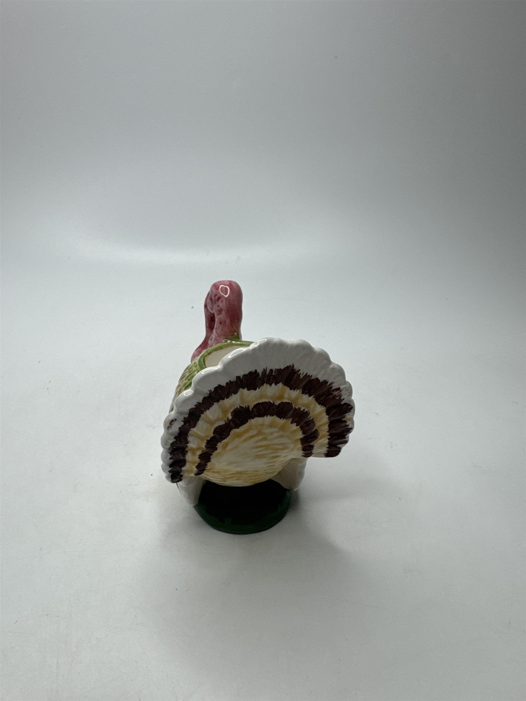 Vintage Turkey Ceramic Candle Holder Thanksgiving Autumn Decor Made in Taiwan