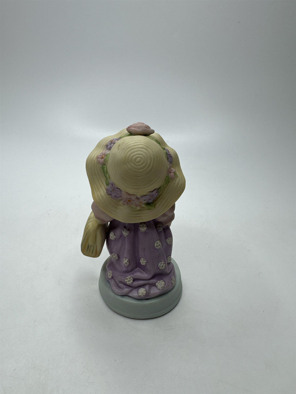 Vintage Avon Cherished Moments Last Forever Figurine 1983 Purple Floral Dress