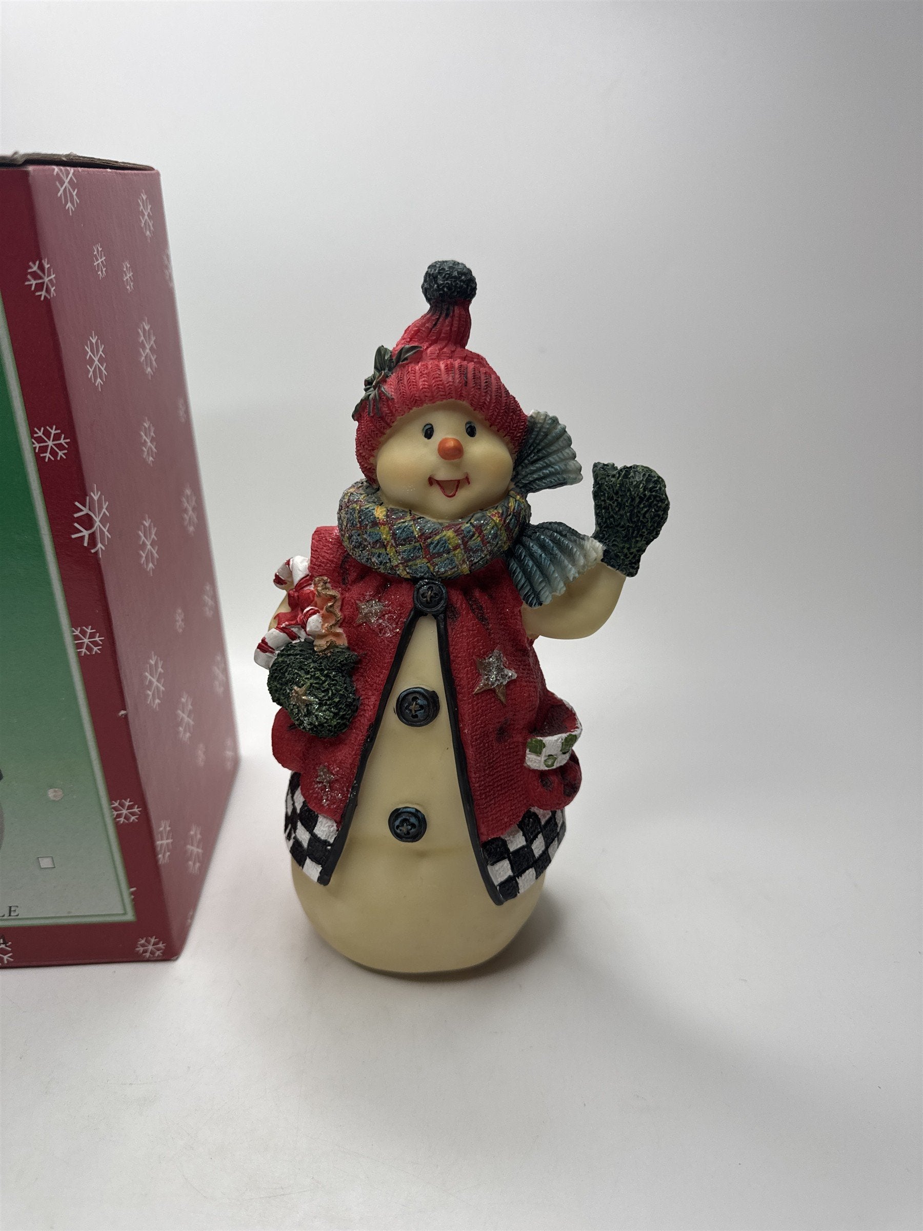 Vintage The Snow Rose Collection SNOWPEOPLE Snowman Figurine Christmas Decor