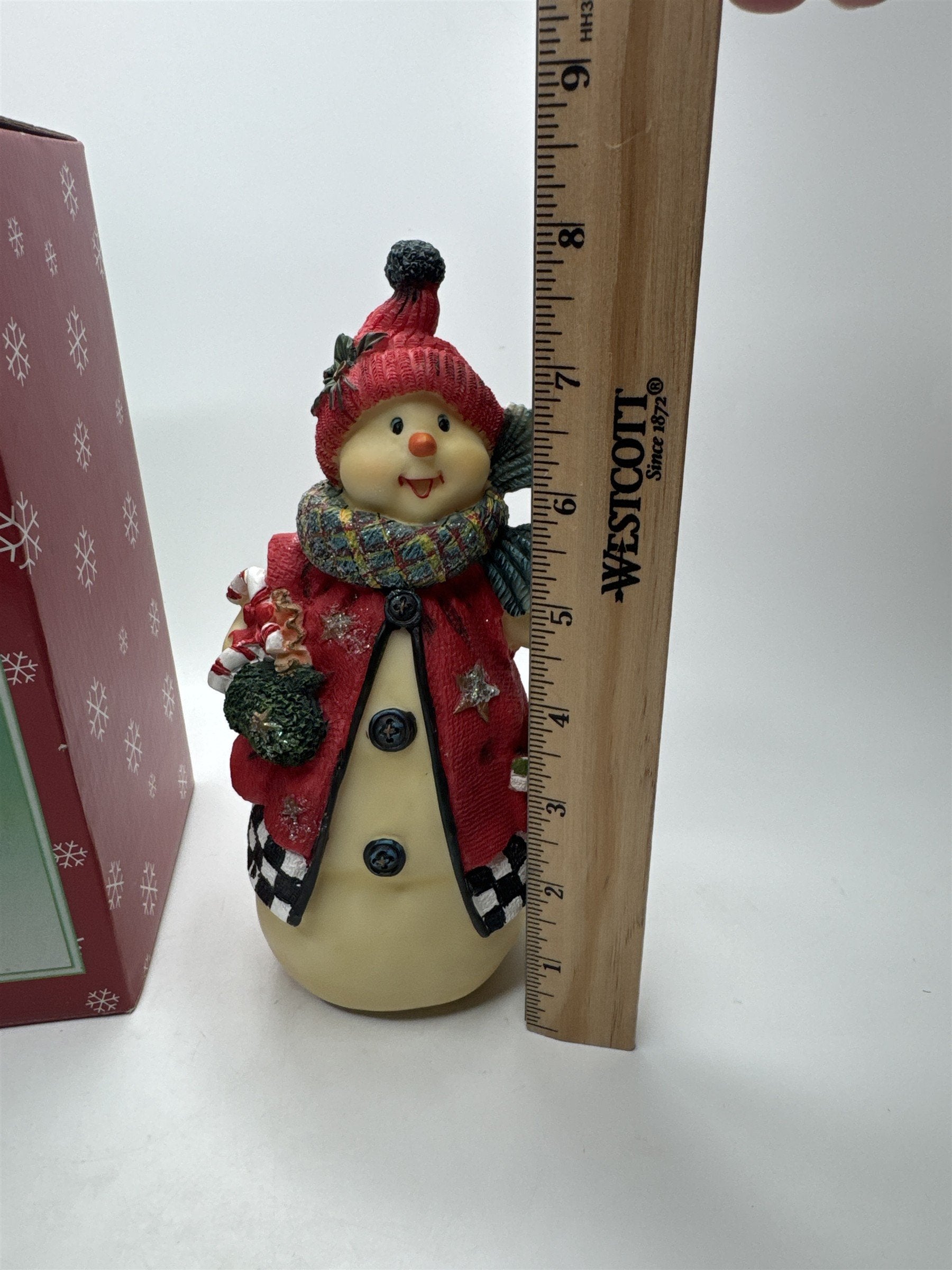 Vintage The Snow Rose Collection SNOWPEOPLE Snowman Figurine Christmas Decor