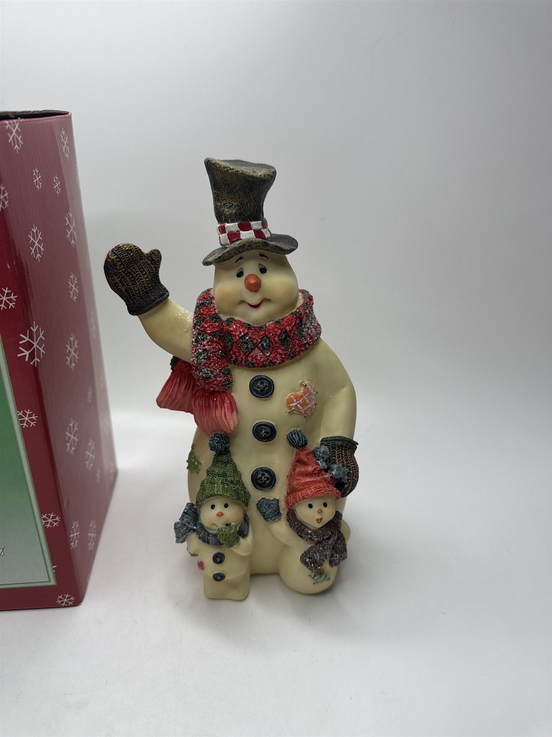 Vintage The Snow Rose Collection SNOWPEOPLE Snowman Figurine Christmas Decor