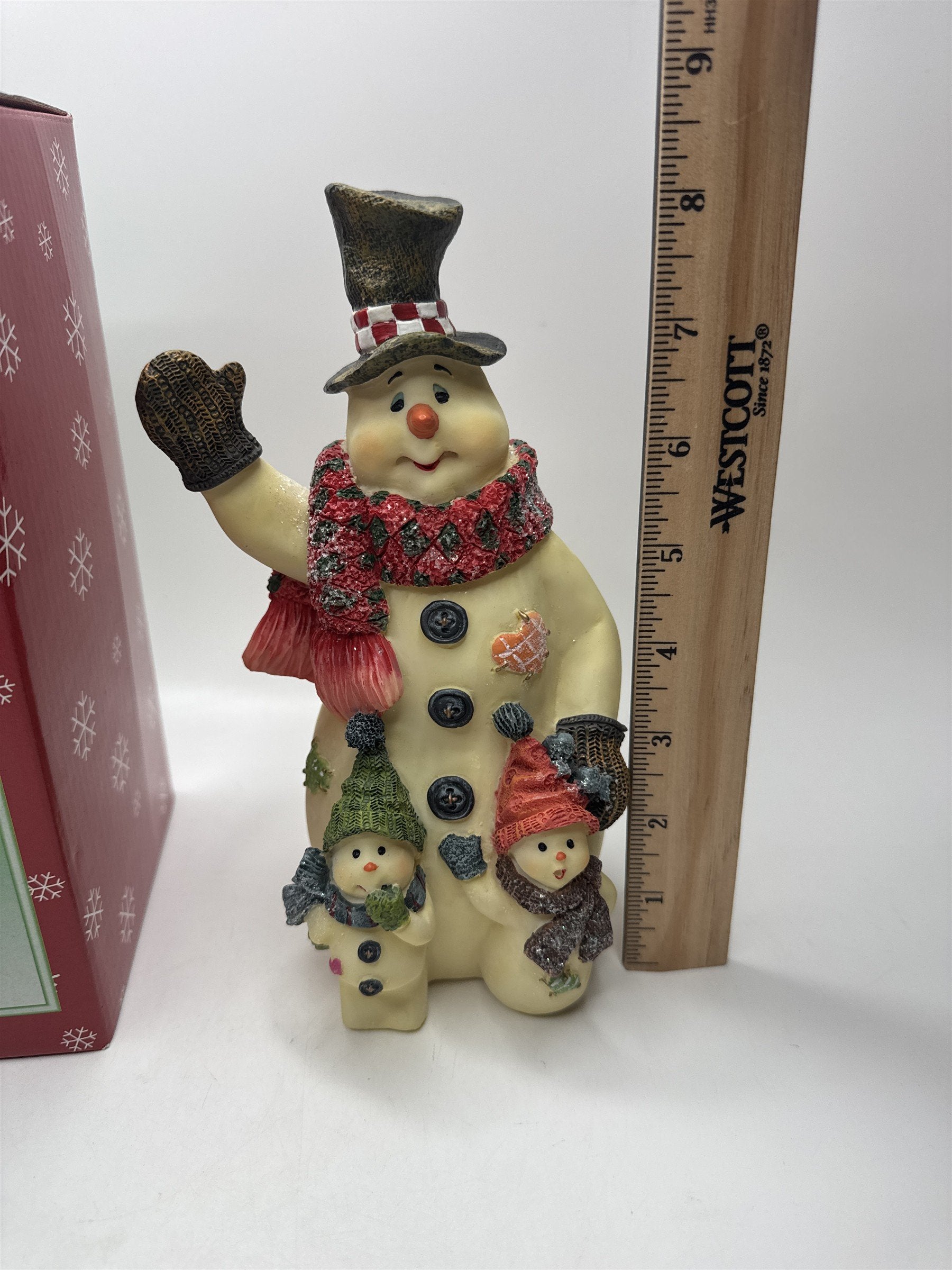 Vintage The Snow Rose Collection SNOWPEOPLE Snowman Figurine Christmas Decor