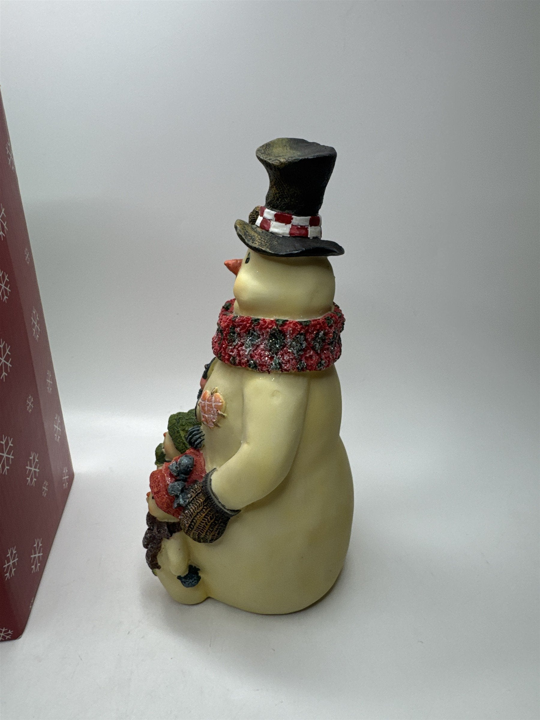 Vintage The Snow Rose Collection SNOWPEOPLE Snowman Figurine Christmas Decor