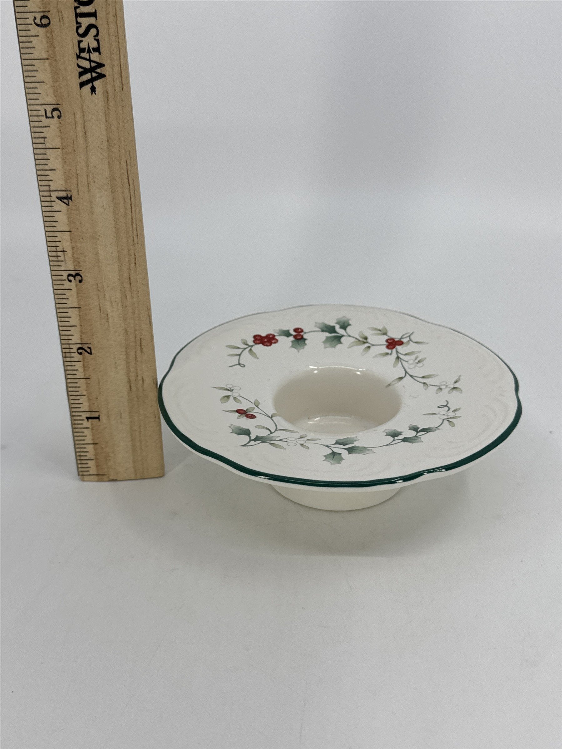 Pfaltzgraff Winterberry Tealight Votive Candle Holder Christmas Decor