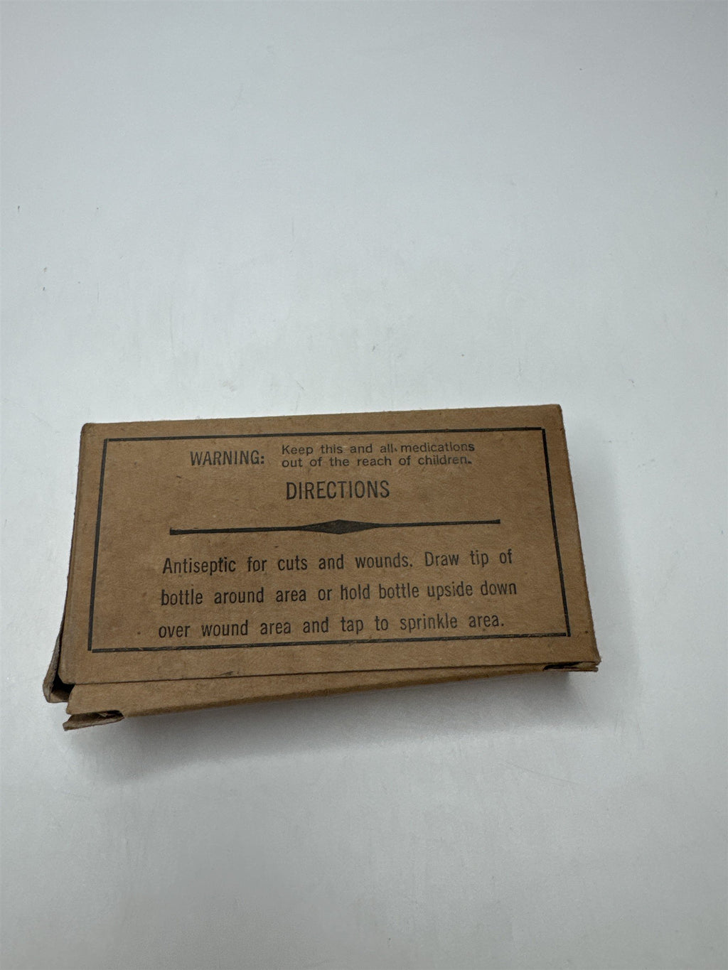 Vintage Thimerosal Tincture Empty Box Medical Pharmacy Supply Ad Ephemera