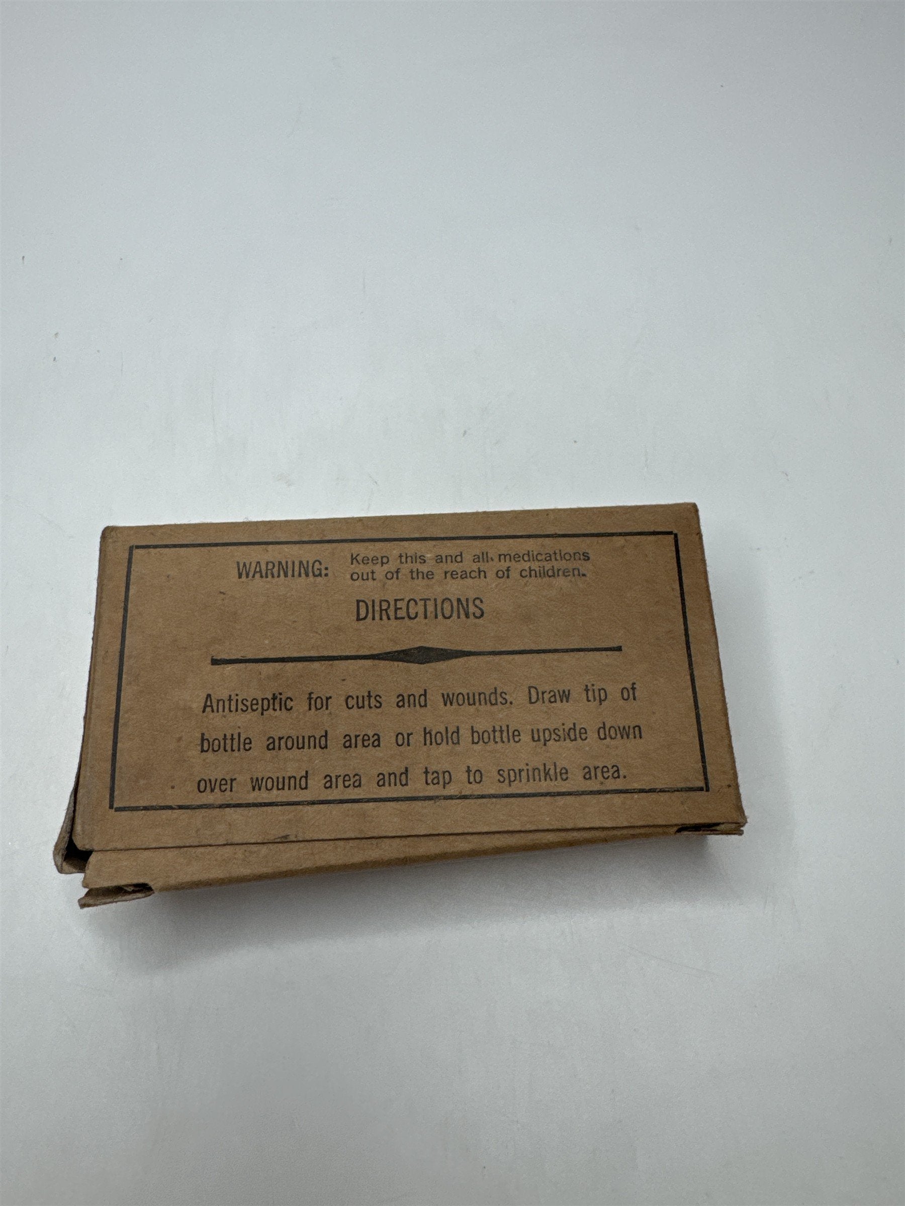 Vintage Thimerosal Tincture Empty Box Medical Pharmacy Supply Ad Ephemera