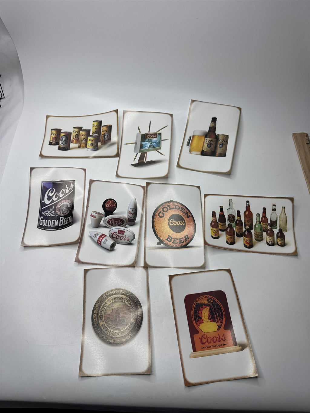 Lot of 9 Vintage Coors Beer Postcards Breweriana Advertising Memorabilia 1994