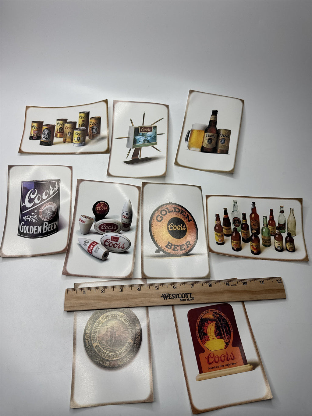 Lot of 9 Vintage Coors Beer Postcards Breweriana Advertising Memorabilia 1994
