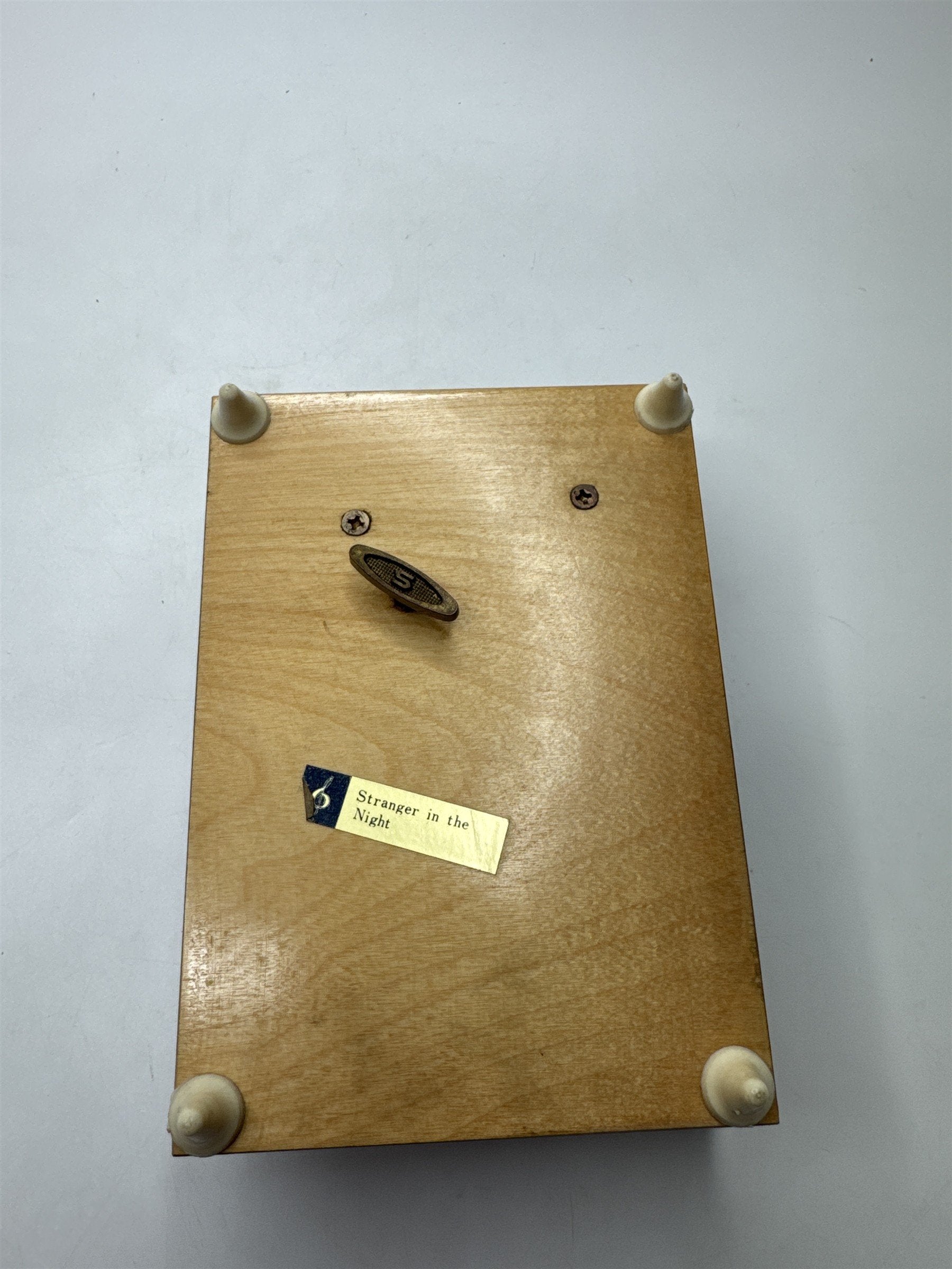 Vintage Swiss Wood Music Box Stranger In The Night Tune *Crack*