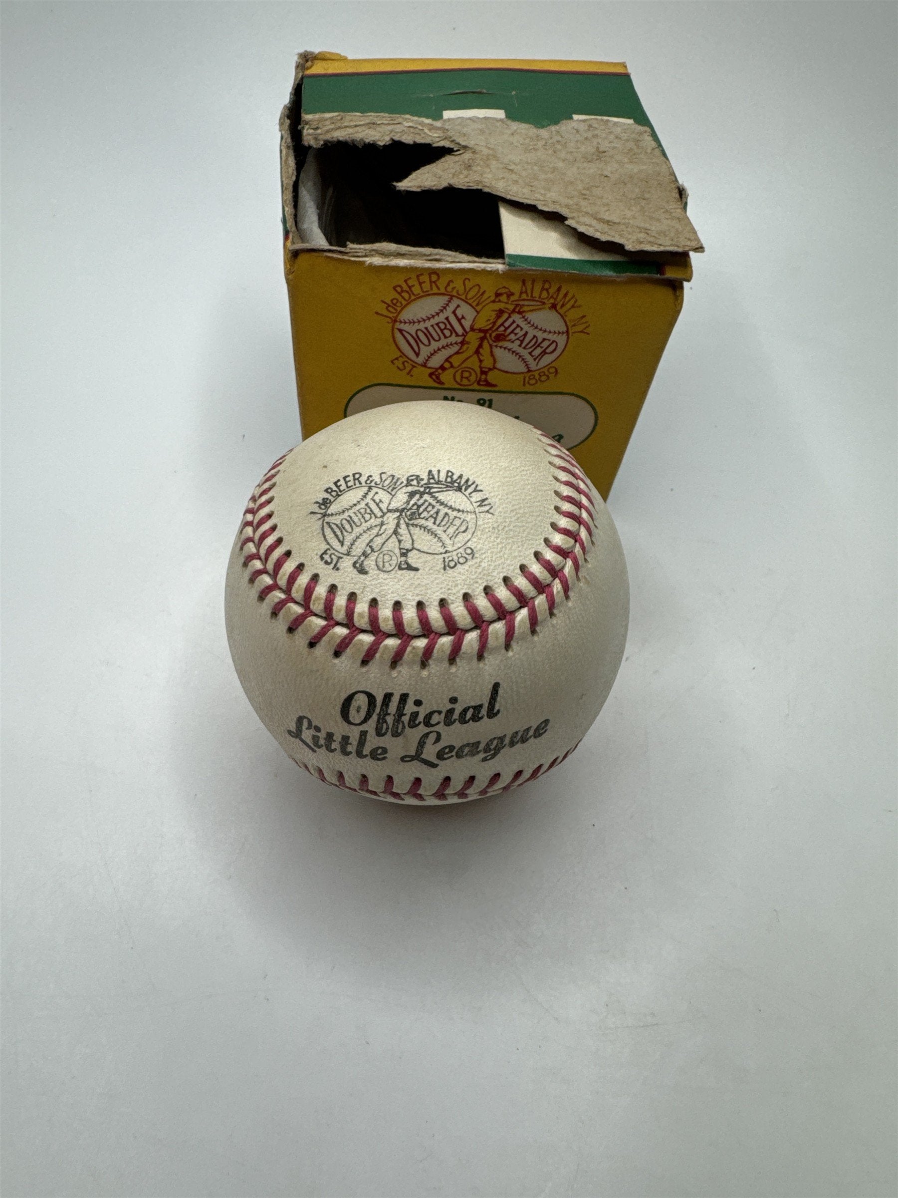 Vintage DeBeer Double Header Little League Baseball Collector Memorabilia
