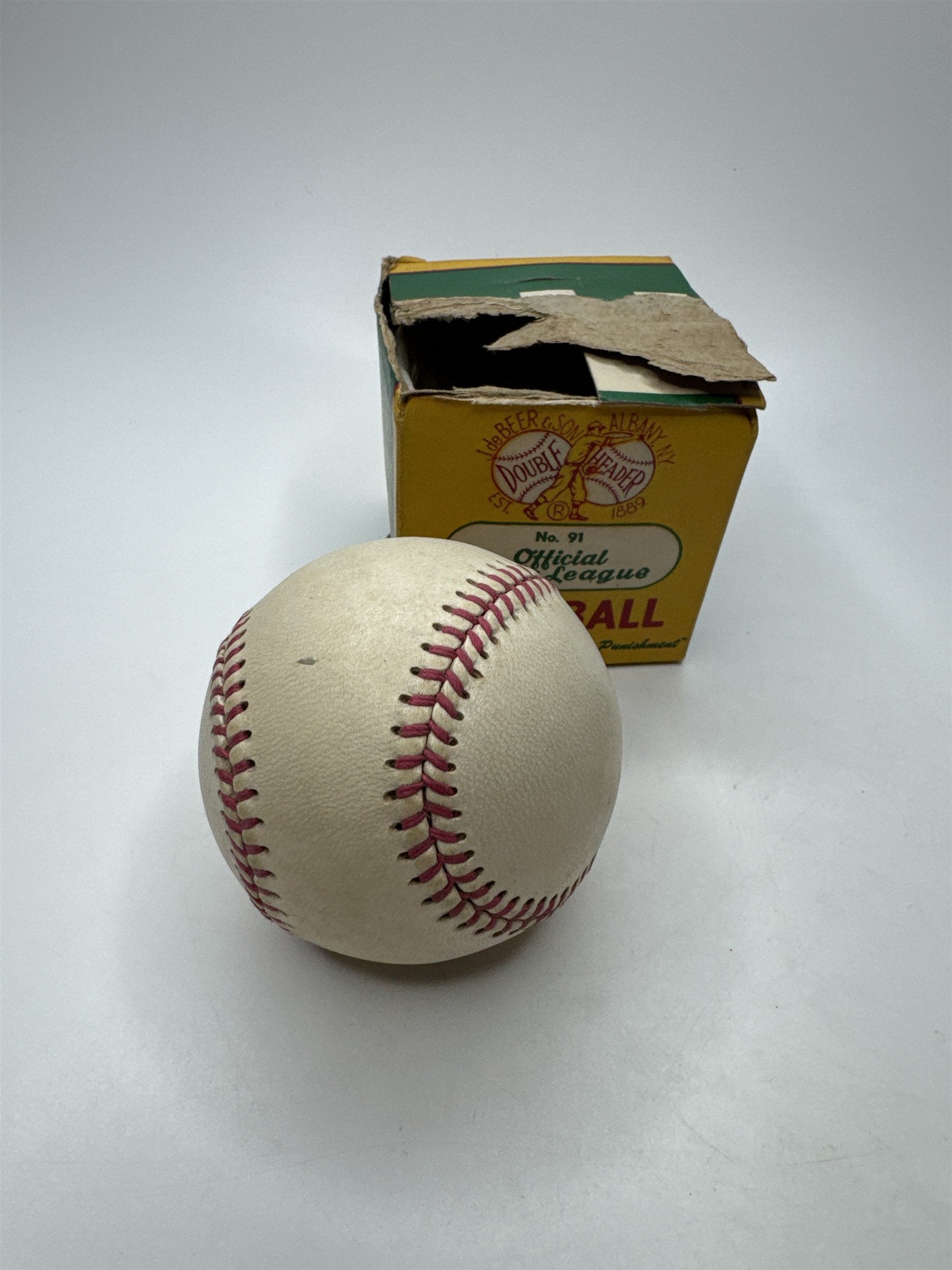 Vintage DeBeer Double Header Little League Baseball Collector Memorabilia