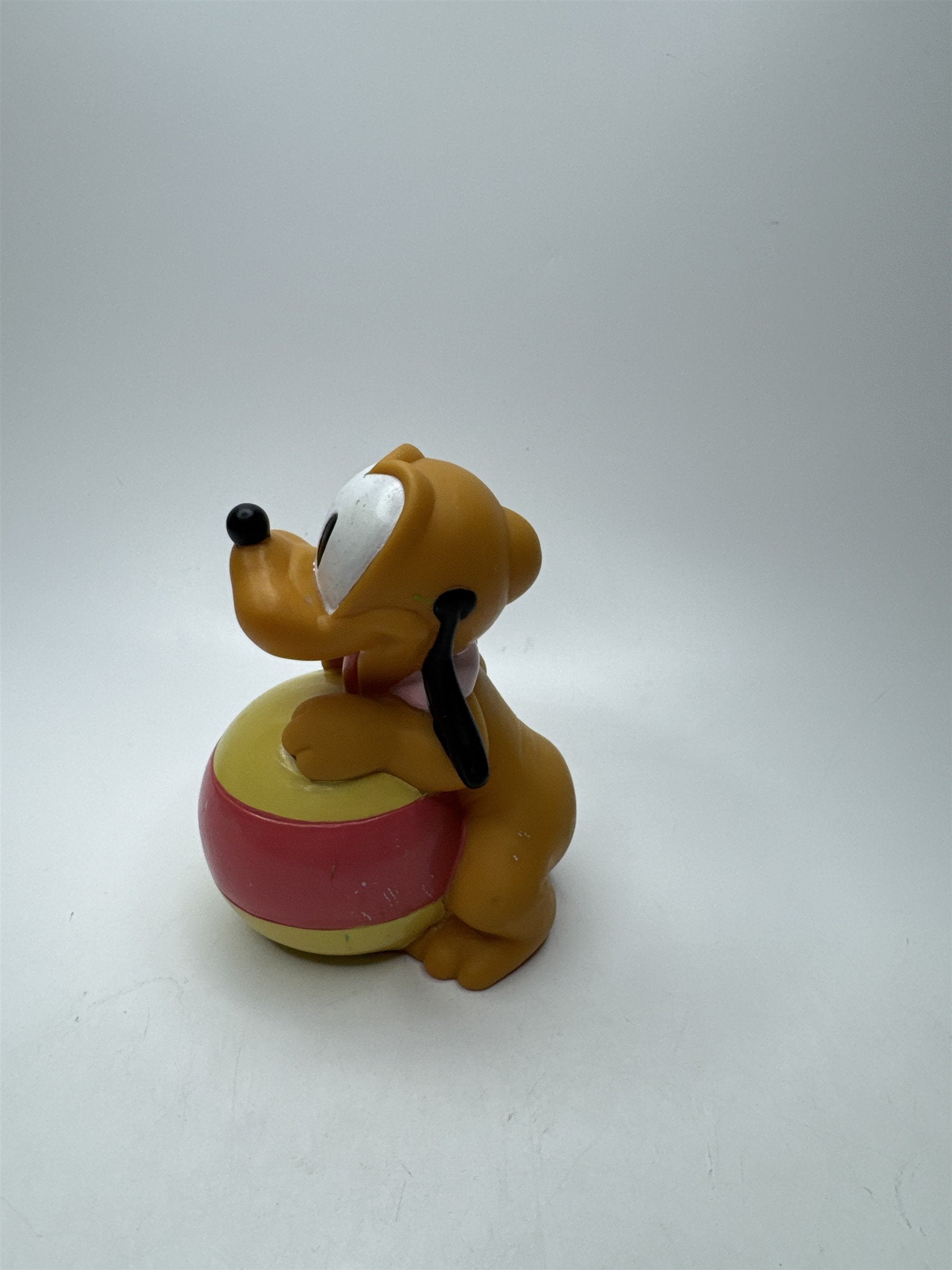 Vintage Disney Baby Pluto Rubber Squeak Toy Bath Figural Collectible Walt