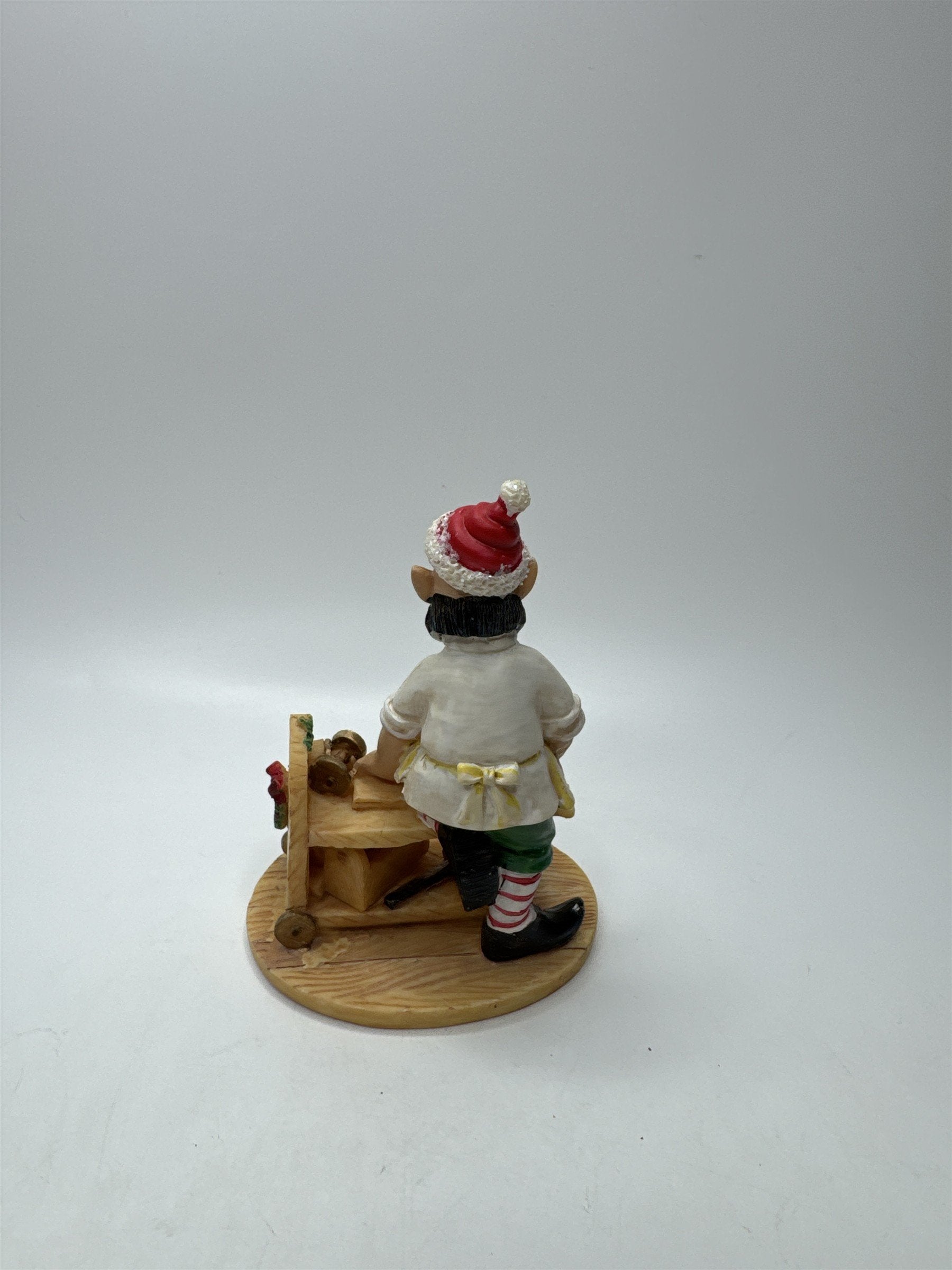 Vintage Wood Toy Maker Figurine Santa Helper Christmas Holiday Decor