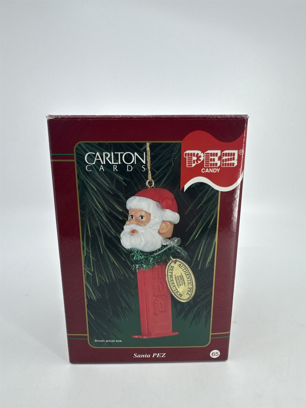 Vintage Carlton Cards Santa Pez Candy Dispenser Christmas Ornament