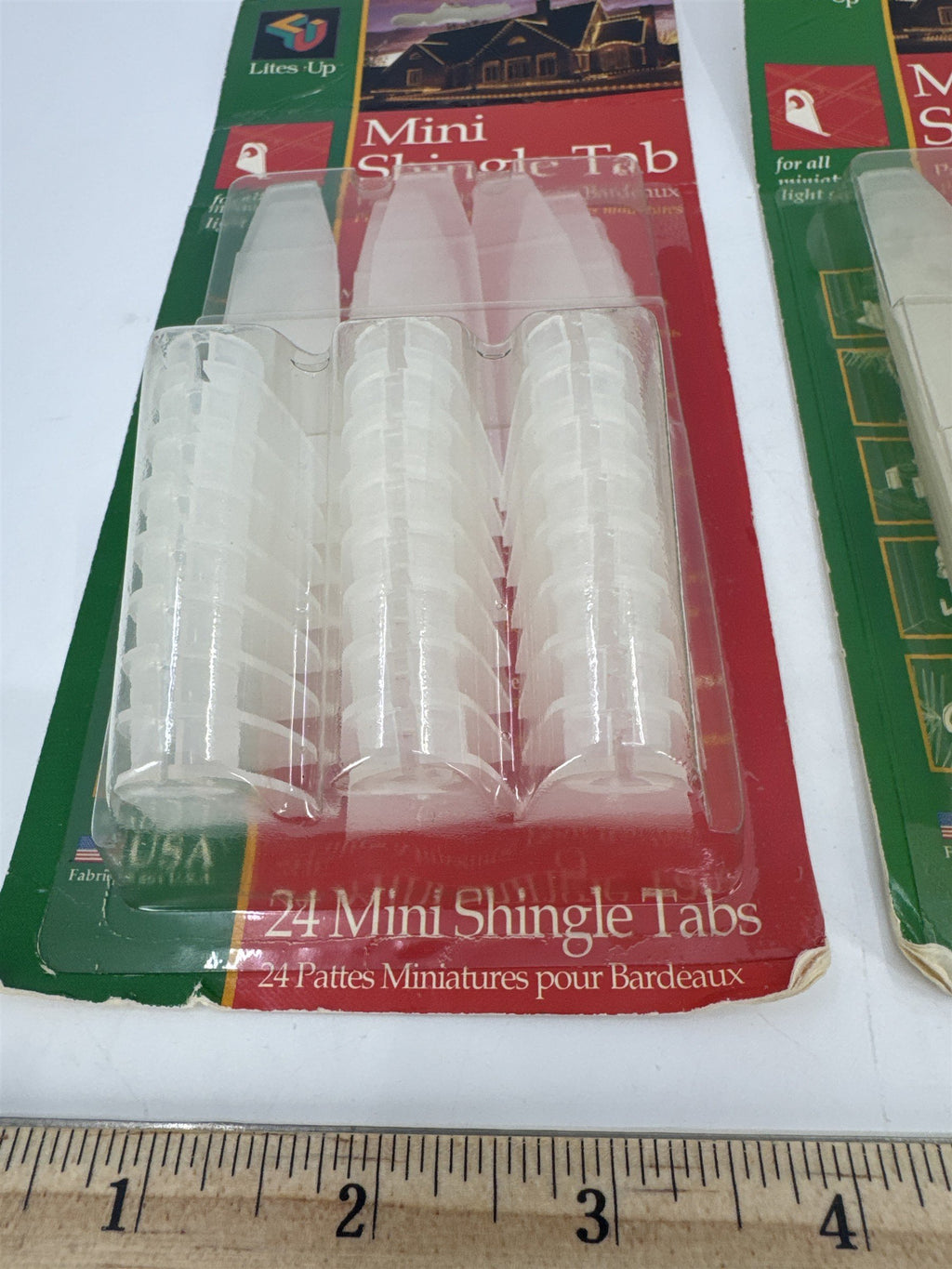 Set Of 2 Vintage Lites Up Mini Shingle Tab Christmas Light Hanger Holders