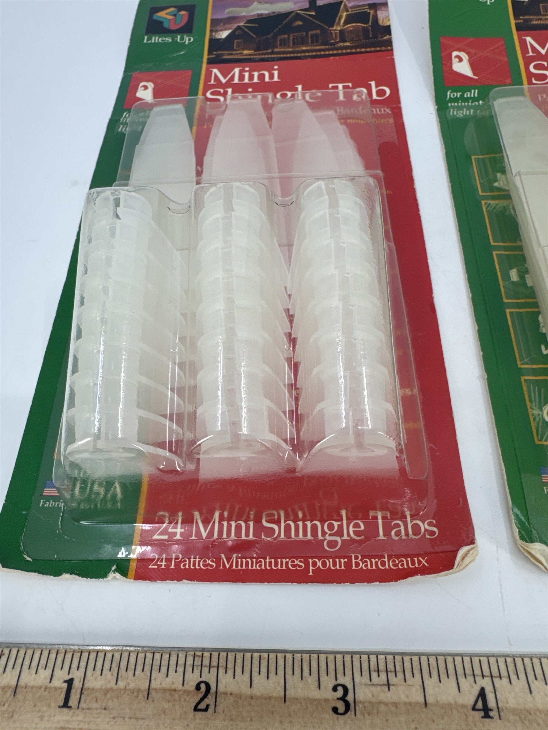 Set Of 2 Vintage Lites Up Mini Shingle Tab Christmas Light Hanger Holders