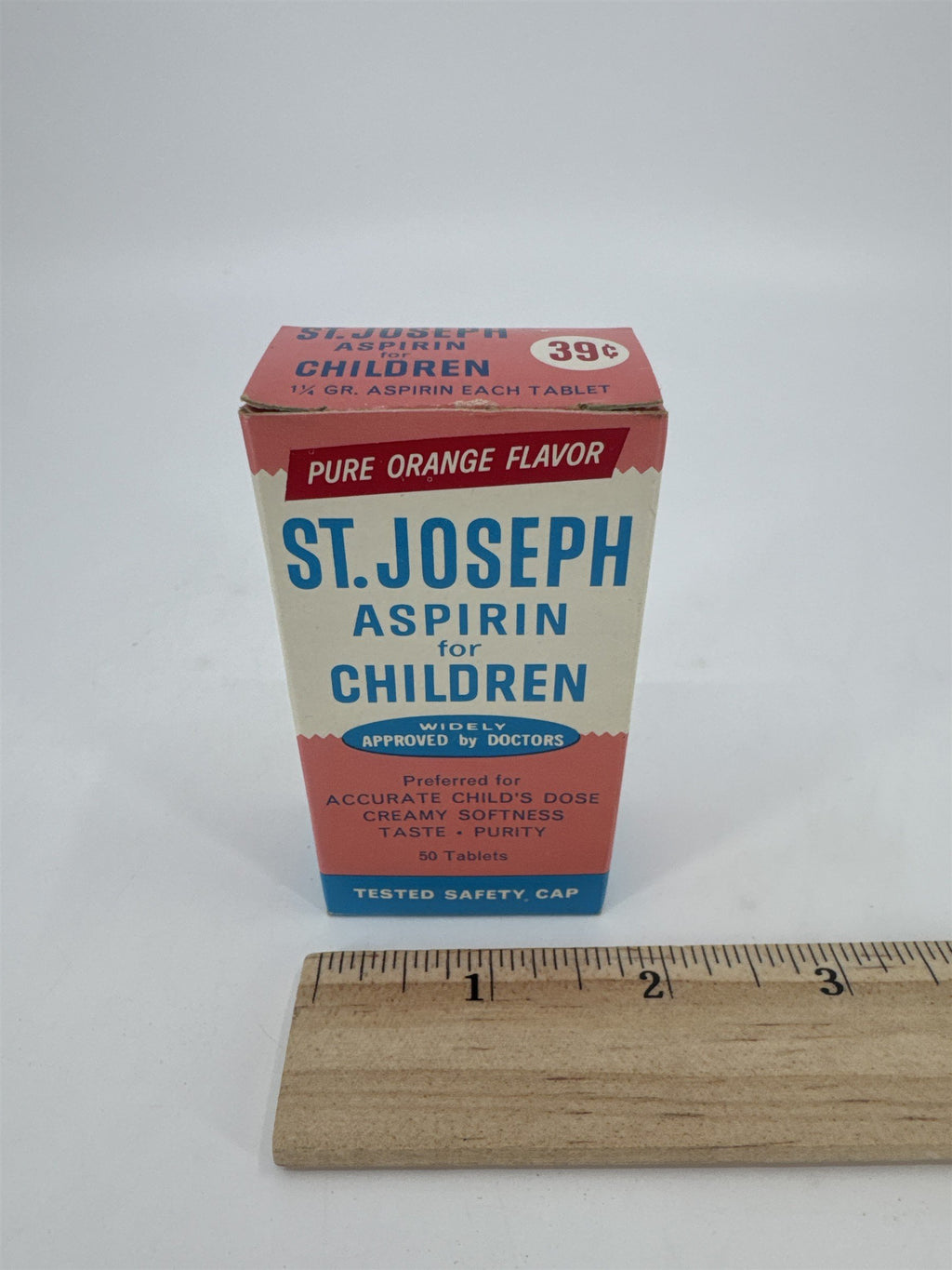 Vintage St. Josephs Children's Aspirin 50 Tablets Vintage Medicine