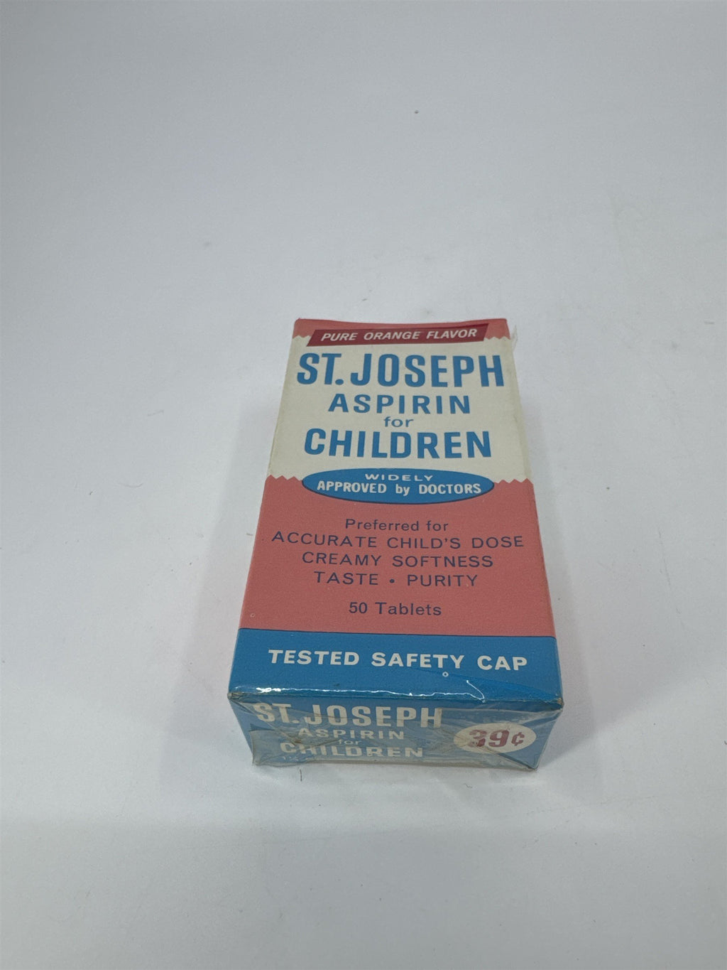 Vintage St. Josephs Children's Aspirin 50 Tablets Vintage Medicine