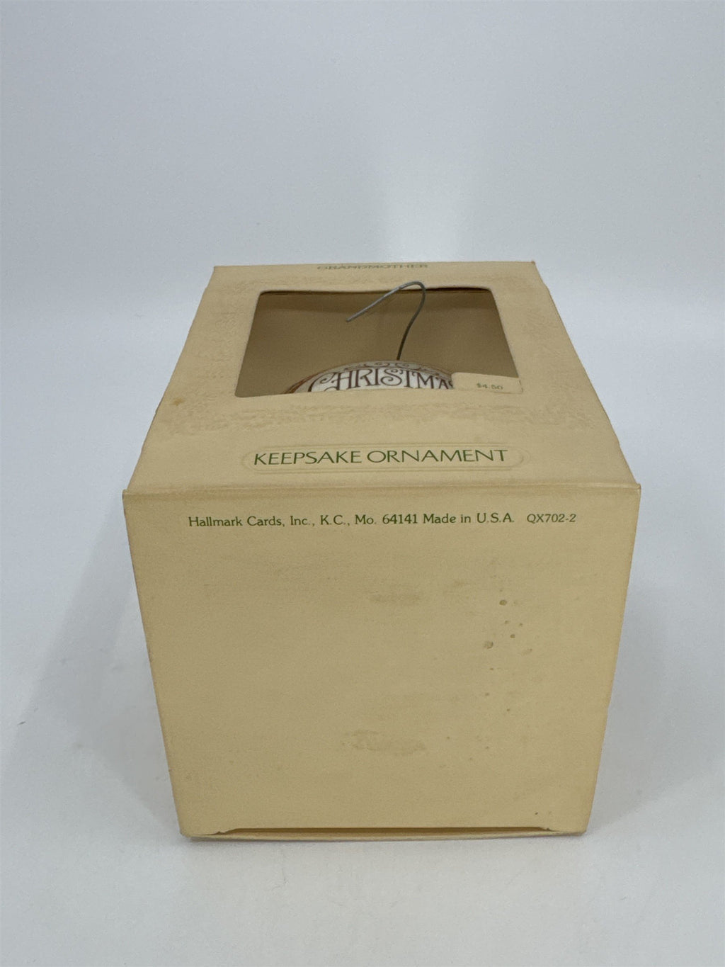 Hallmark Unbreakable Satin Christmas Grandmother Ornament Keepsake