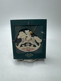 Vntg Lenox 1997 Baby's First Christmas Rocking Horse Ornament Babys 1st