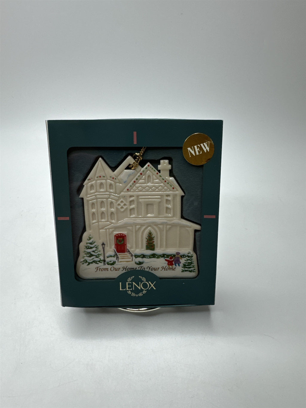 Lenox 1997 "Our Home to Your Home" Porcelain Ornament USA Keepsake