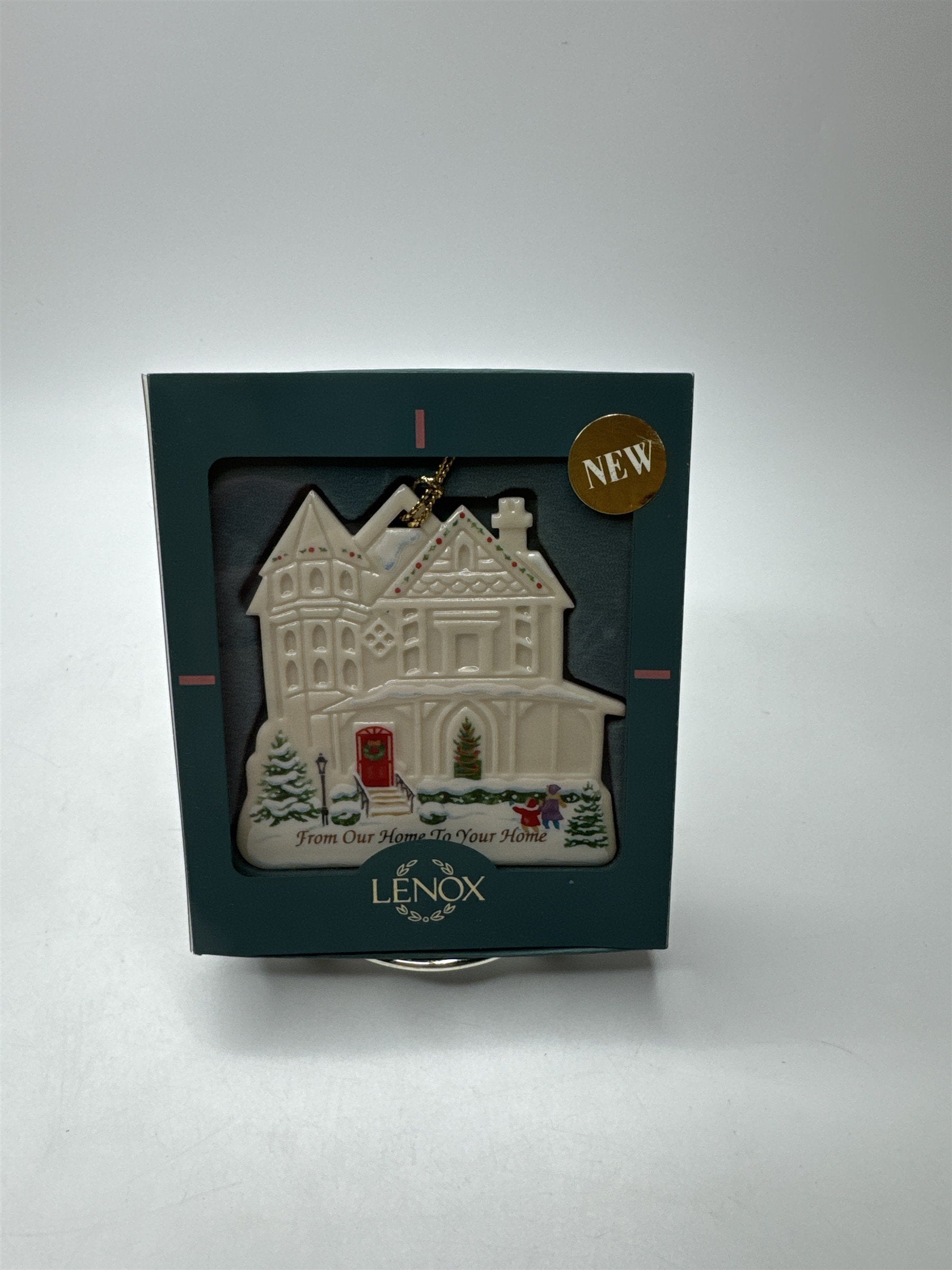 Lenox 1997 "Our Home to Your Home" Porcelain Ornament USA Keepsake