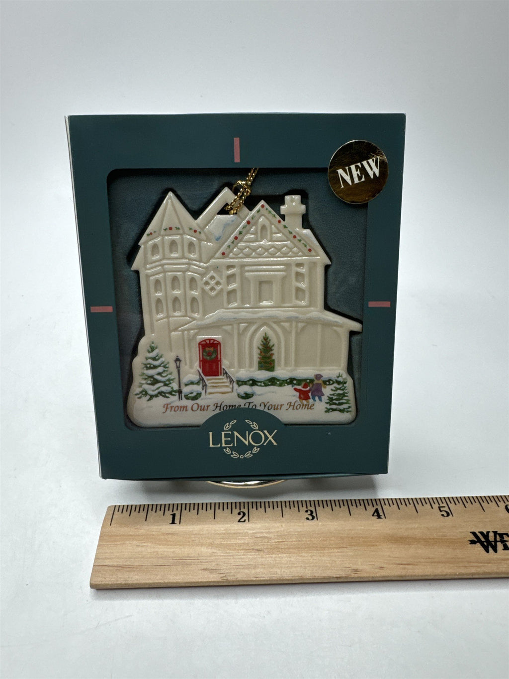 Lenox 1997 "Our Home to Your Home" Porcelain Ornament USA Keepsake
