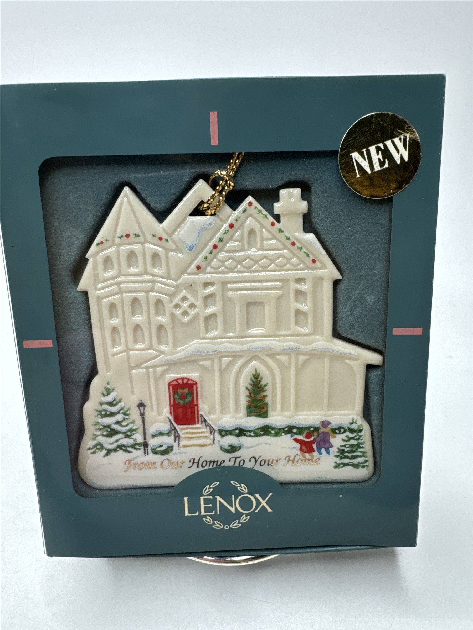 Lenox 1997 "Our Home to Your Home" Porcelain Ornament USA Keepsake