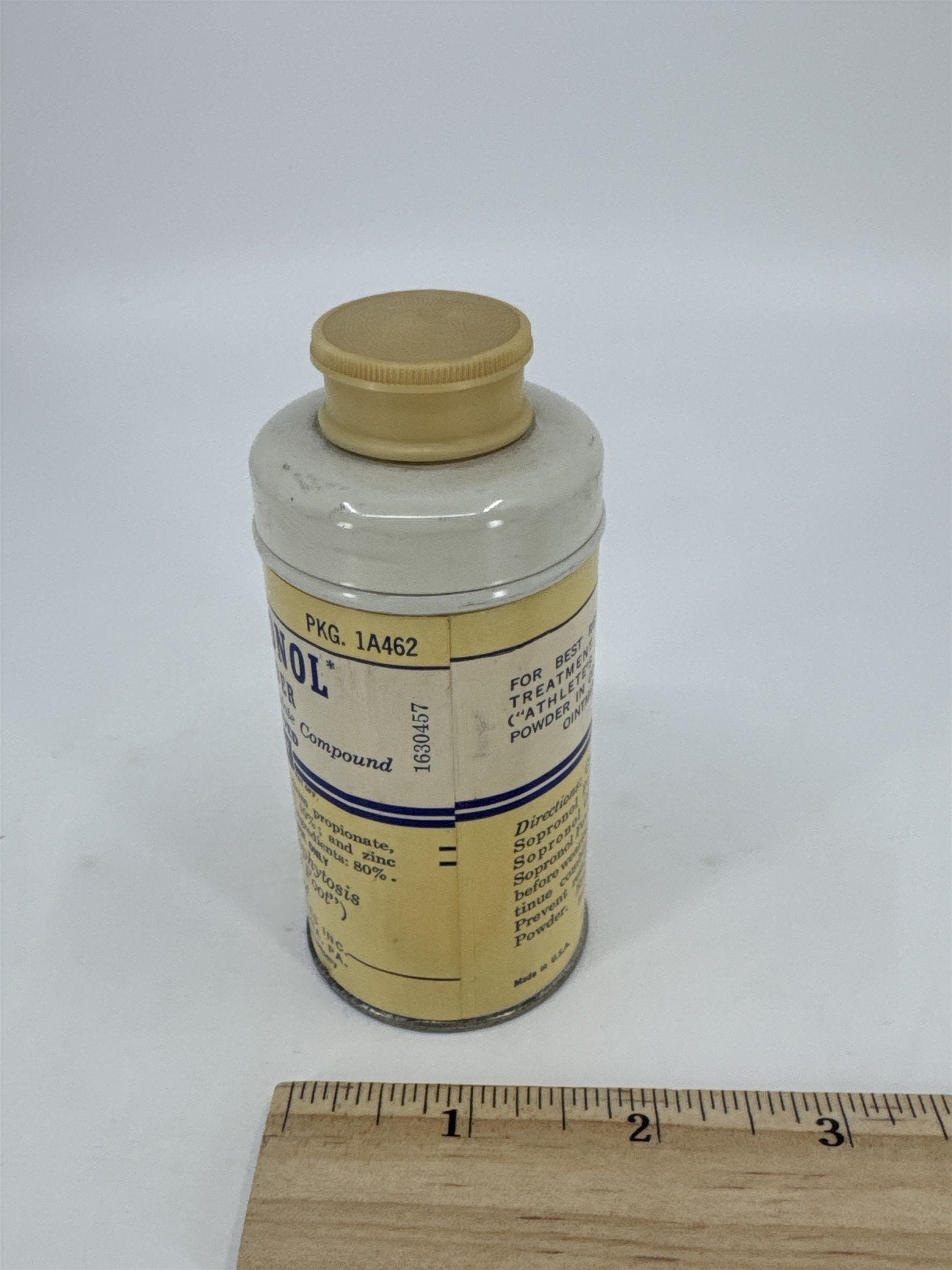 Vintage 2oz Sopronol Powder Improved Wyeth Laboratories Phila. PA *Seems Full*