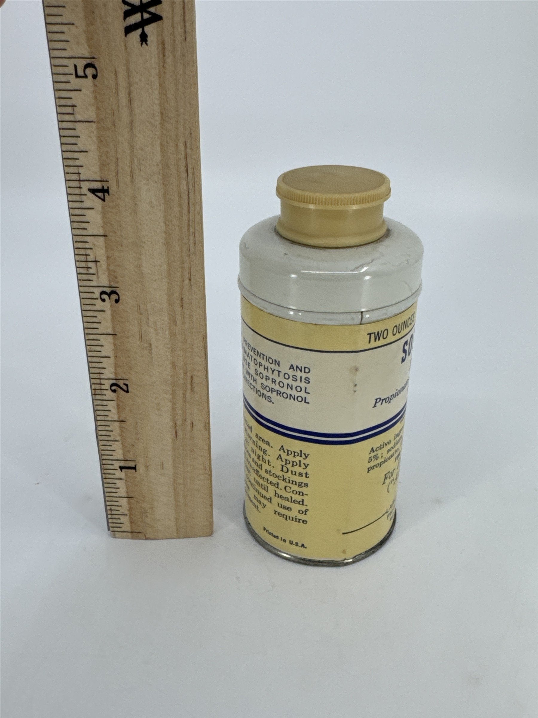 Vintage 2oz Sopronol Powder Improved Wyeth Laboratories Phila. PA *Seems Full*