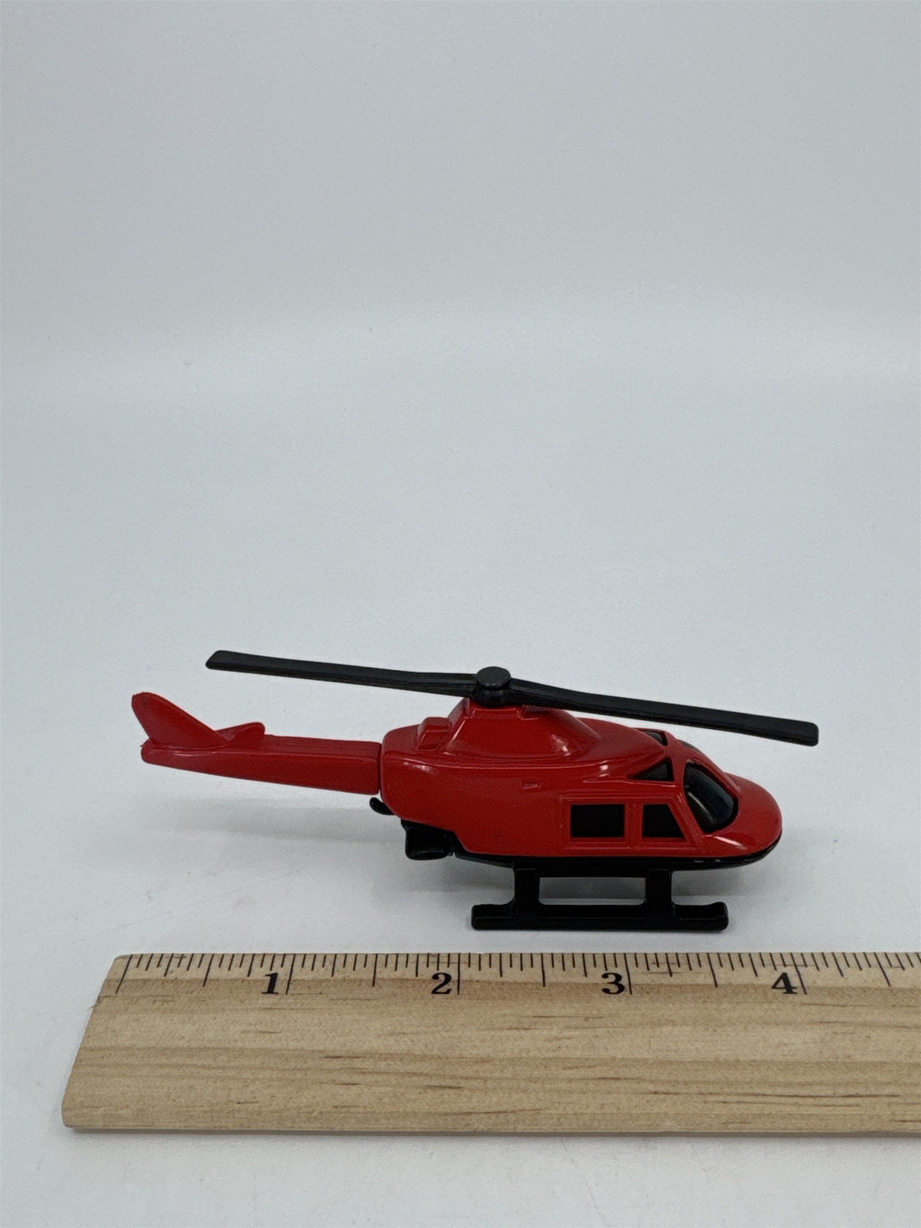 Vintage Red McDonald's Happy Meal Toy Helicopter Hot Wheels Toy