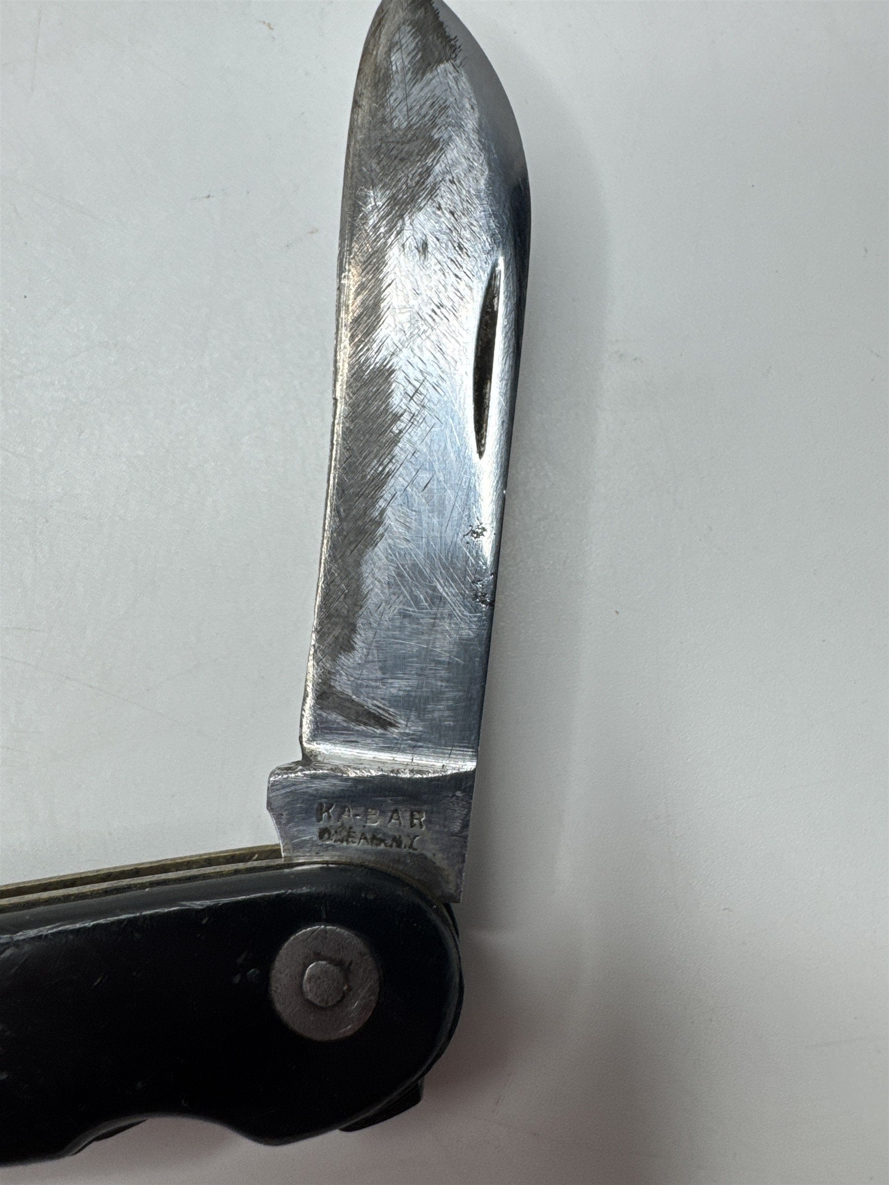 Vintage KA-BAR Black Rigging Knife Pocket Marlin Spike Sailor Marine