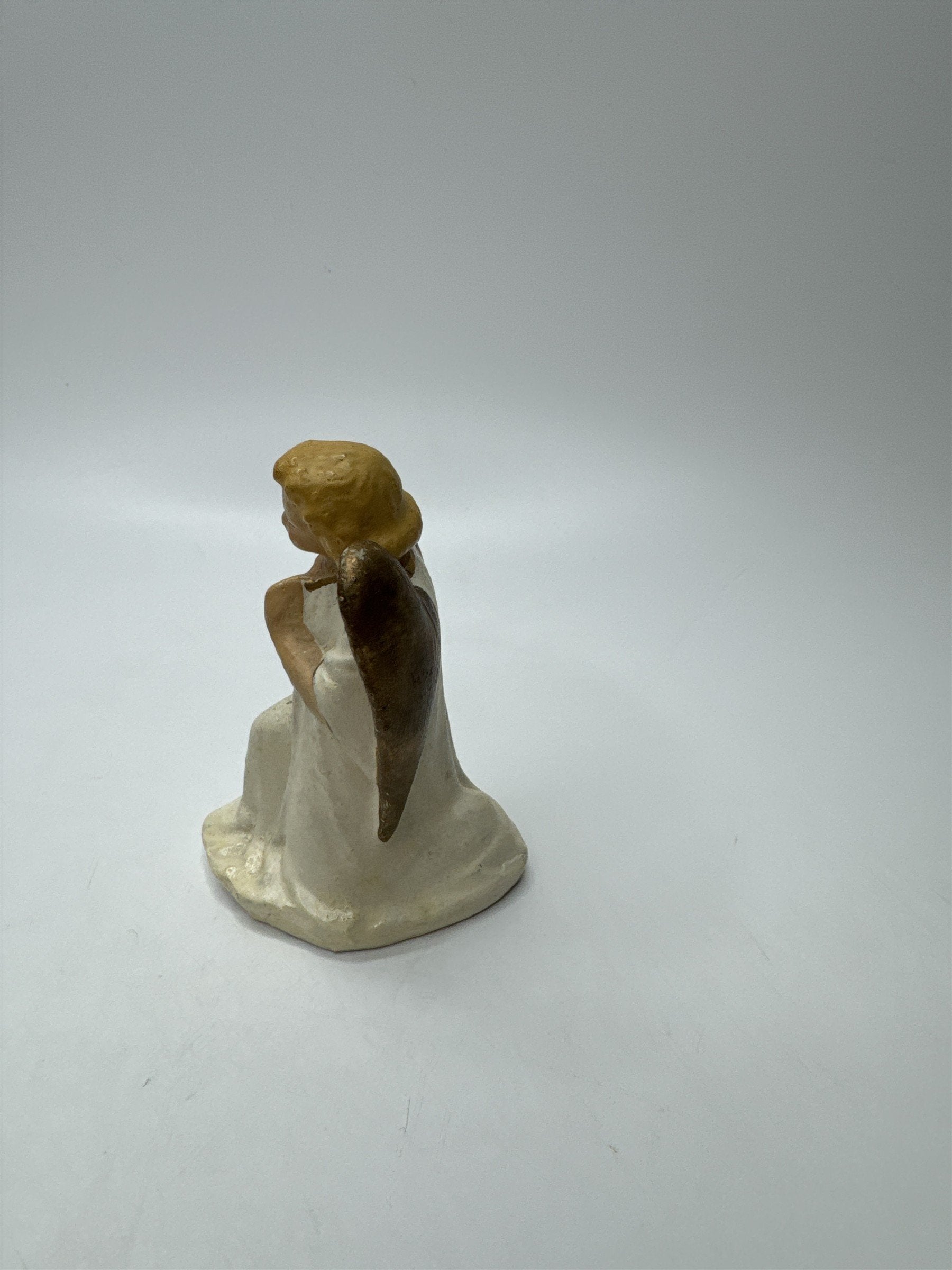 Antique German Angel Christmas Figurine Early 1900s Repaired Crack